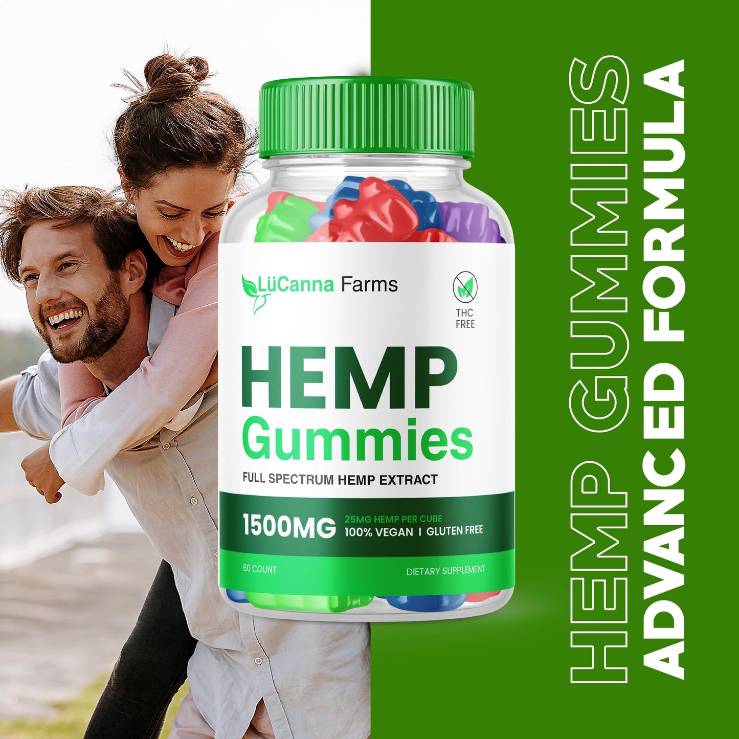 Purvia Lucanna Farms Hemp Gummies 300 Gummies