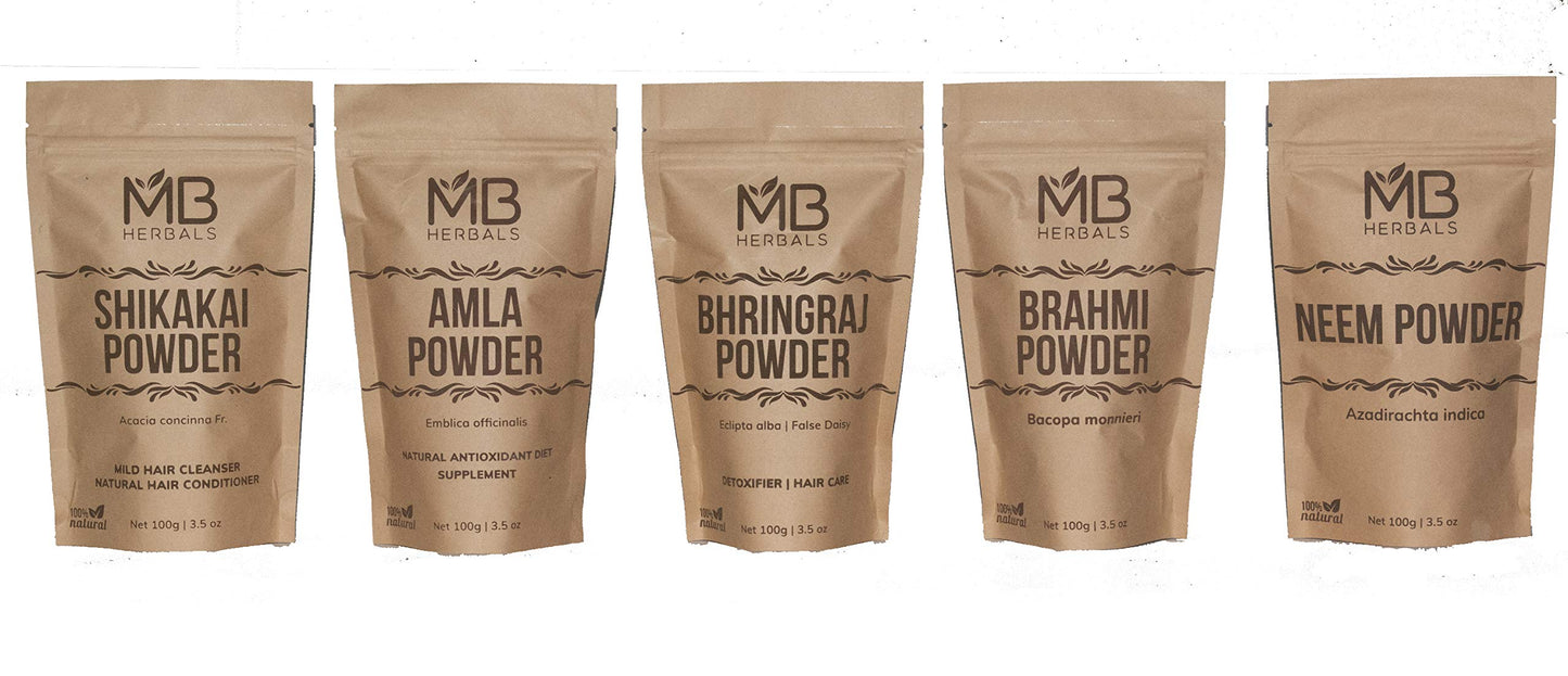 MB Herbals Hair Care Powders COMBO Pack Powder 17.637