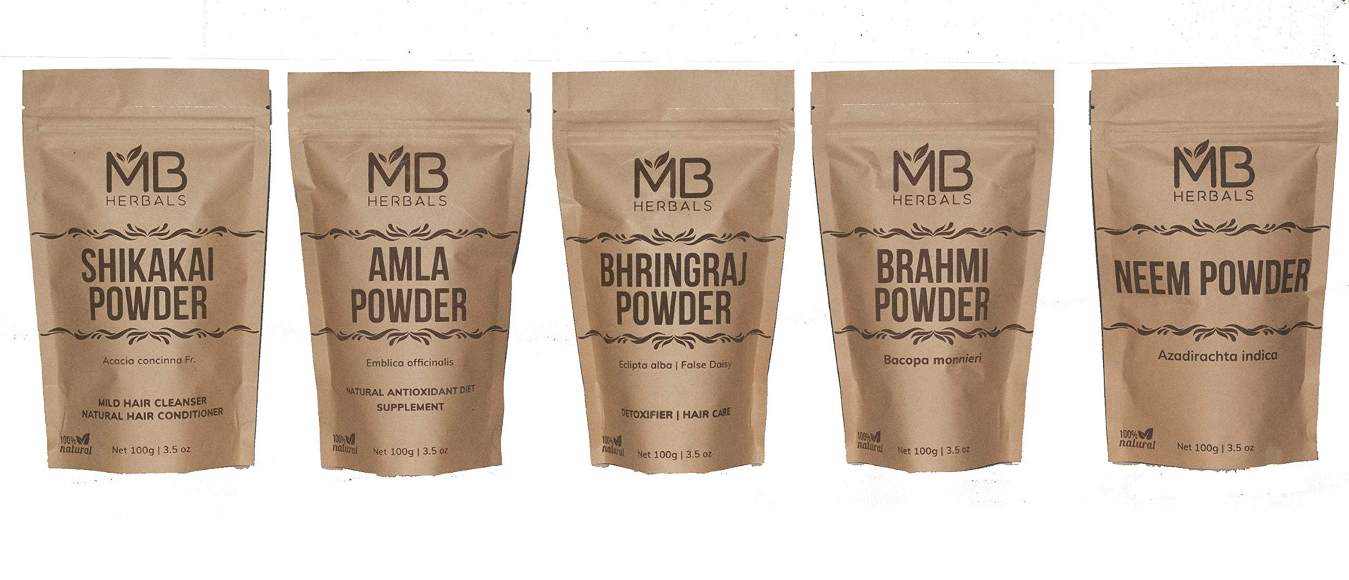 MB Herbals Hair Care Powders COMBO Pack Powder 17.637