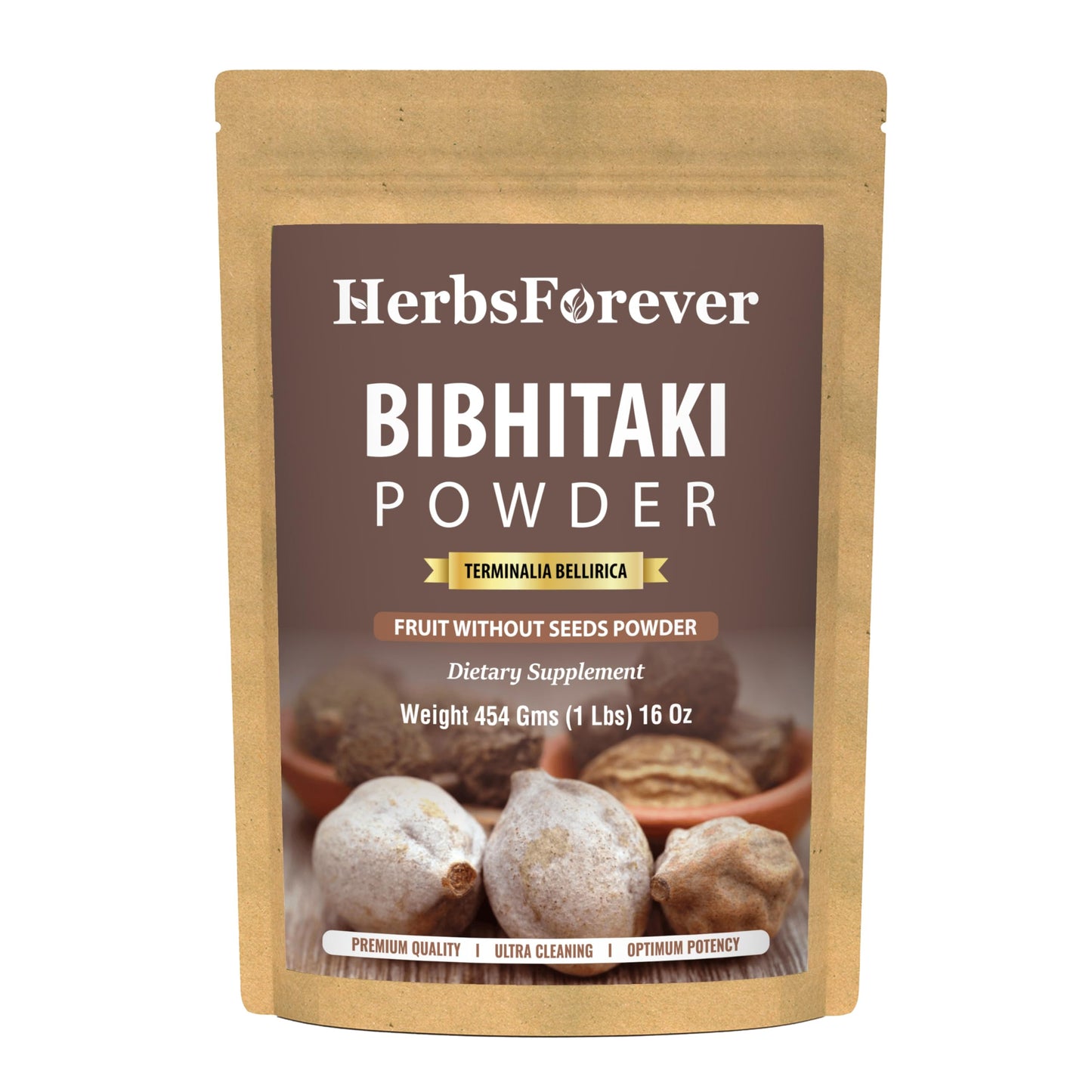 Herbsforever Bibhitaki (Terminalia bellirica) Fruit Powder 16 oz