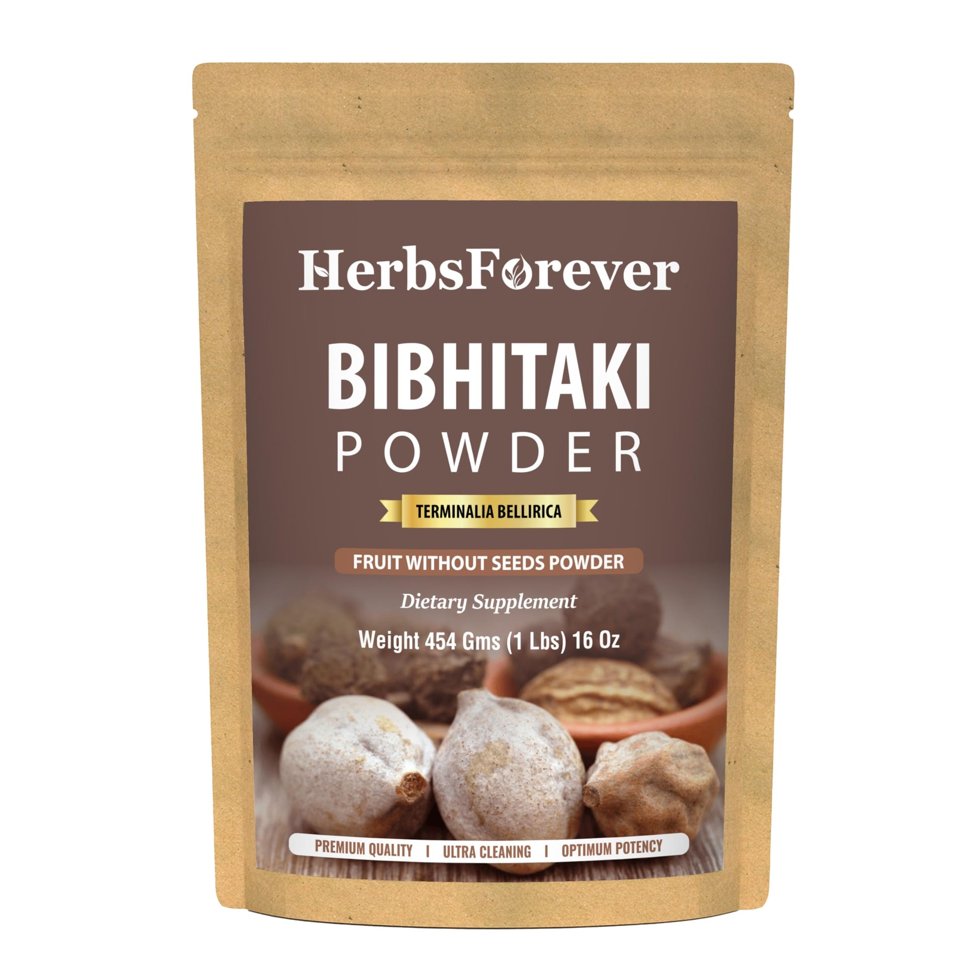 Herbsforever Bibhitaki (Terminalia bellirica) Fruit Powder 16 oz