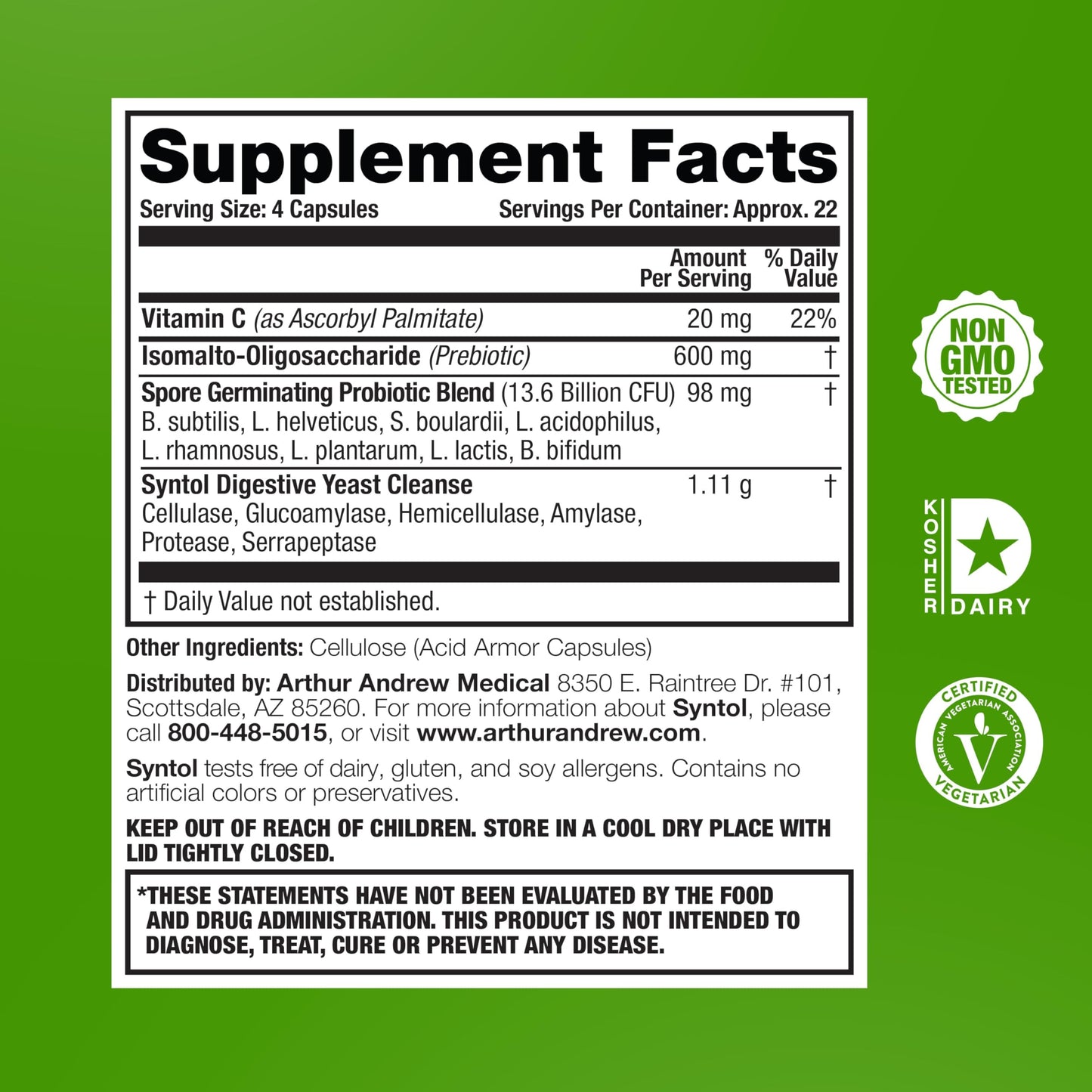 Arthur Andrew Medical Syntol AMD Capsule, 90 Capsules