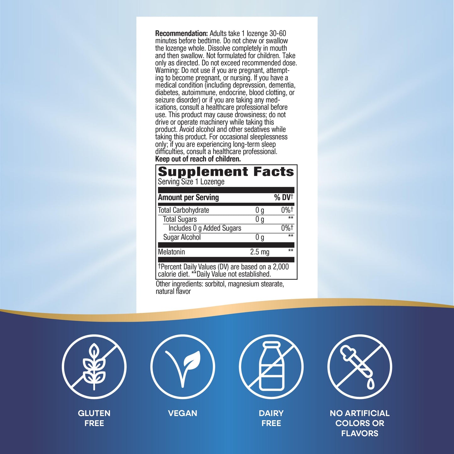 Nature's Way Melatonin Lozenges 100