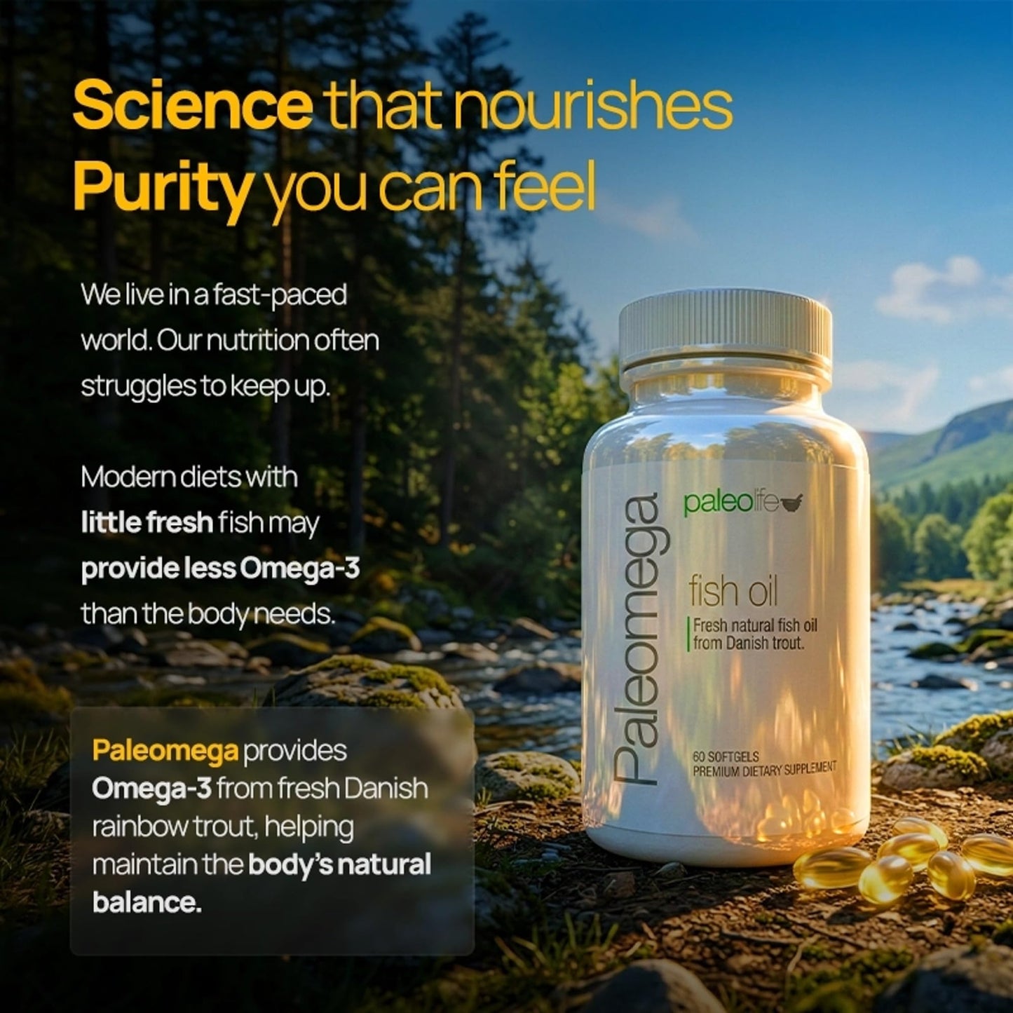 Paleolf Paleomega Fish Oil Capsules 60 Capsules