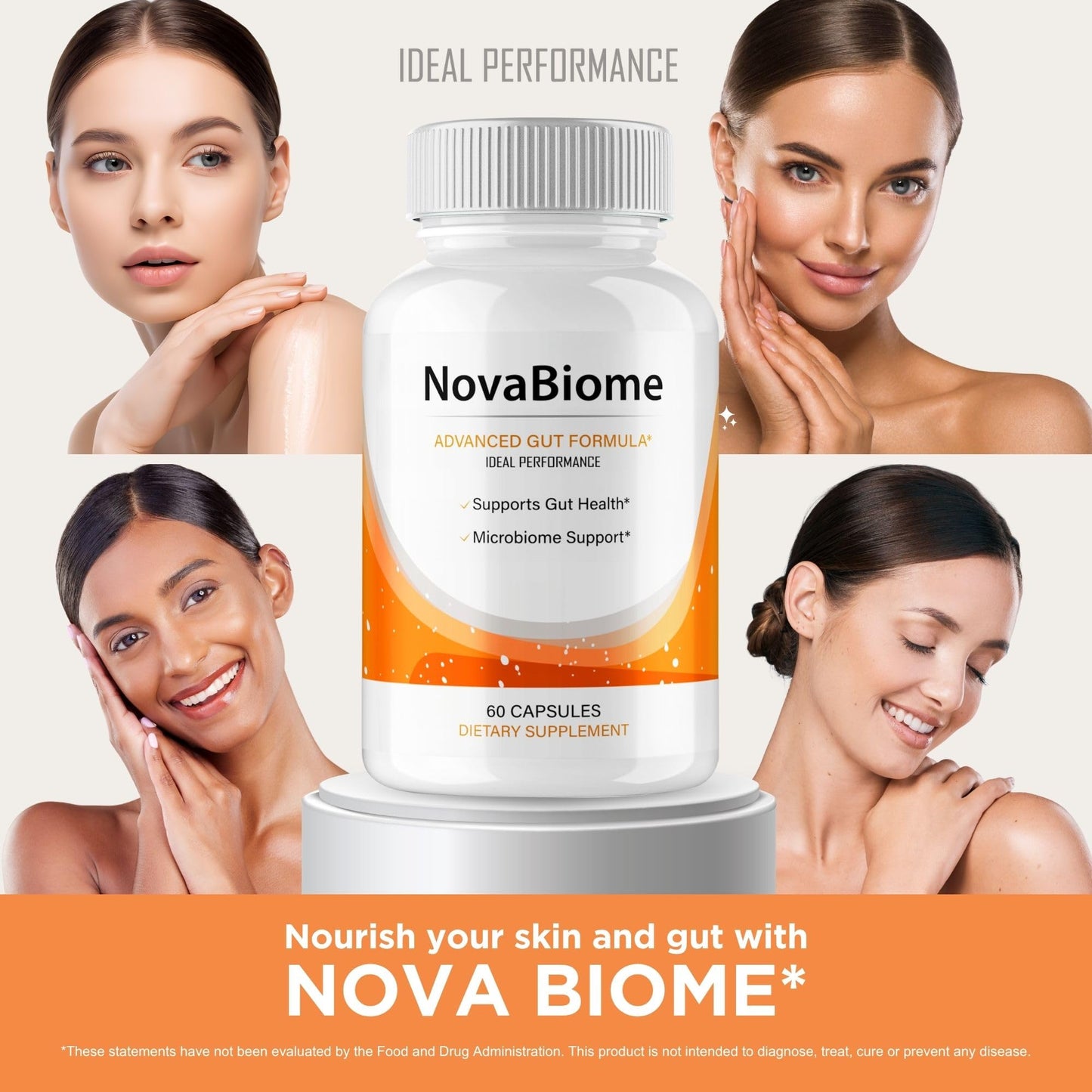 IDEAL PERFORMANCE NovaBiome Advance Gut Formula Capsules, 300 Count