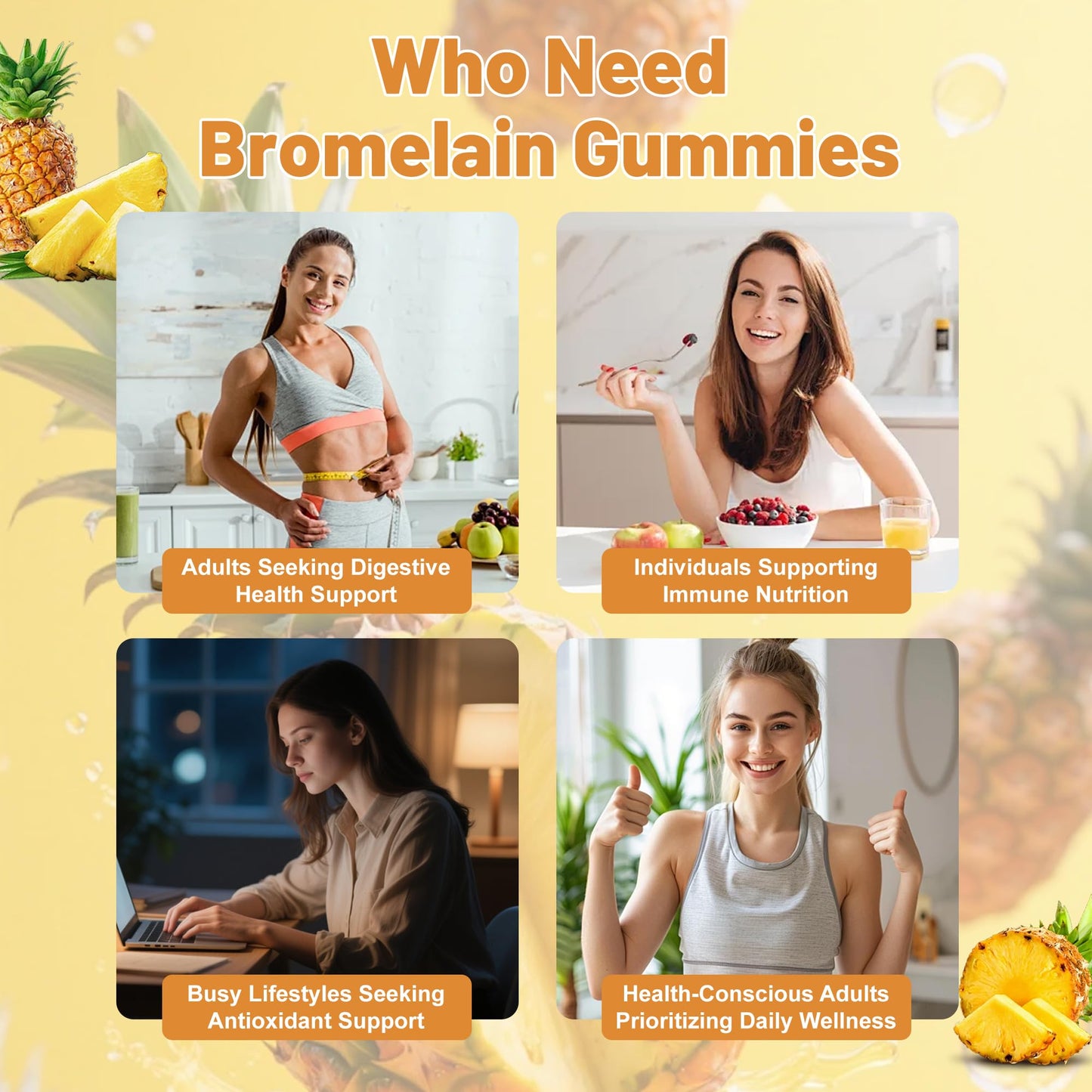 Agumoon Bromelain Supplement 120 Gummies