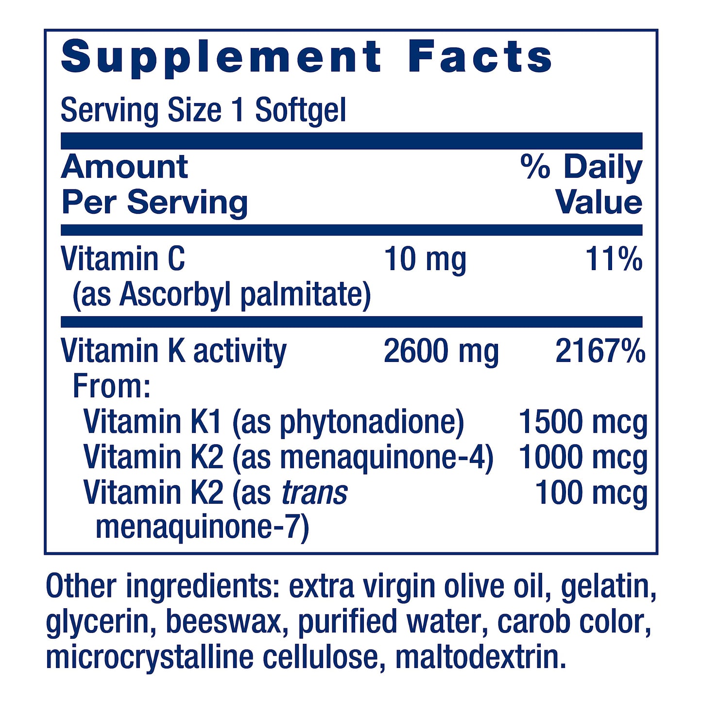 Life Extension Macuguard Eye Health Supplement with Lutein, Meso-Zeaxanthin, Saffron & Astaxanthin, 60 Count
Life Extension Super K Vitamin K1 K2 MK-7 MK-4 Vitamin C, 90 Softgels