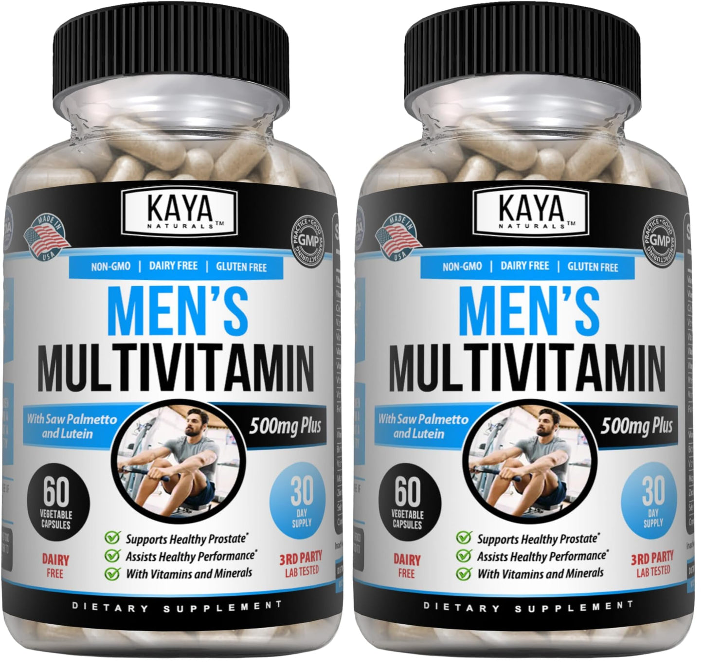 Kaya Naturals Multivitamin for Men - Men's Prostate Multivitamin - 120 Capsules