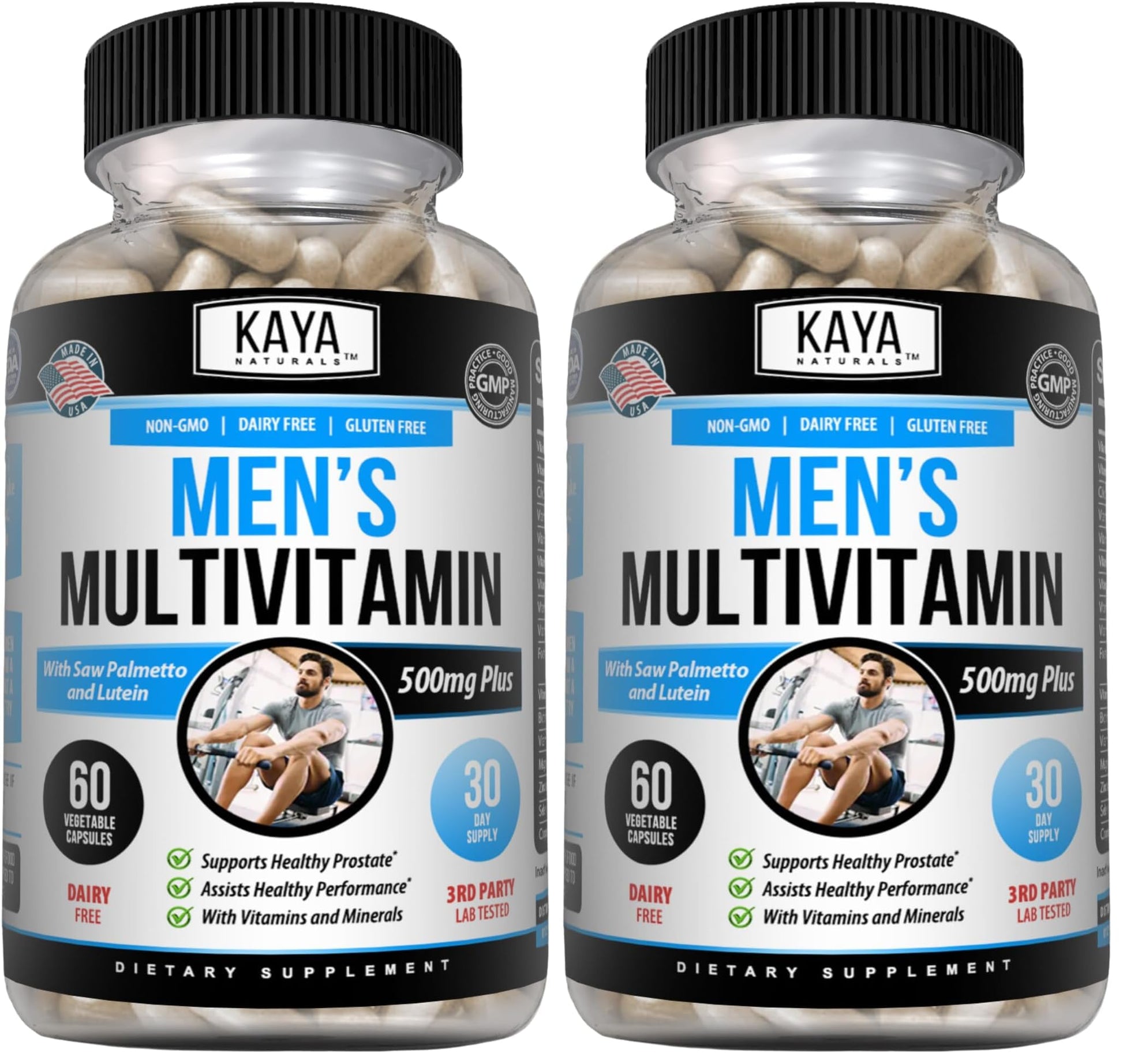 Kaya Naturals Multivitamin for Men - Men's Prostate Multivitamin - 120 Capsules