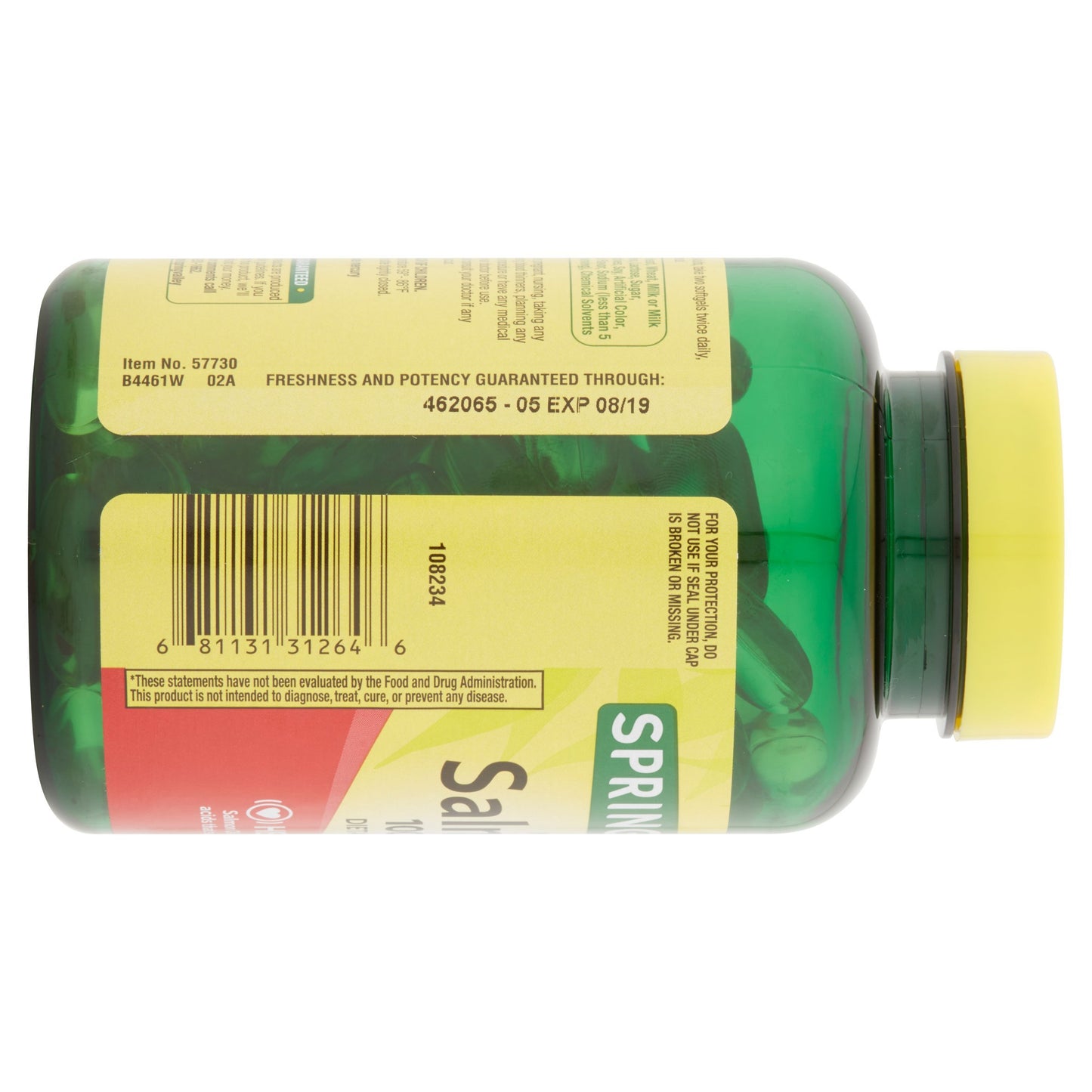 Spring Valley Salmon Oil 1000 mg Softgel 120 Count