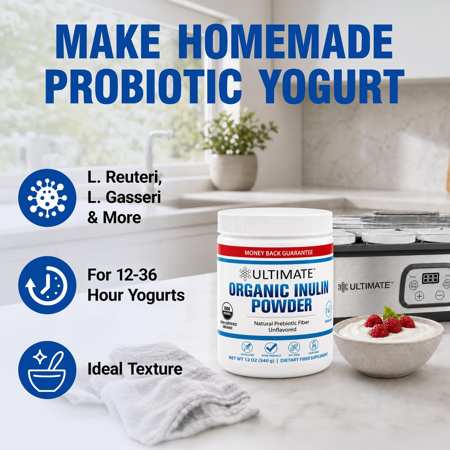Ultimate Organic Inulin Powder 12