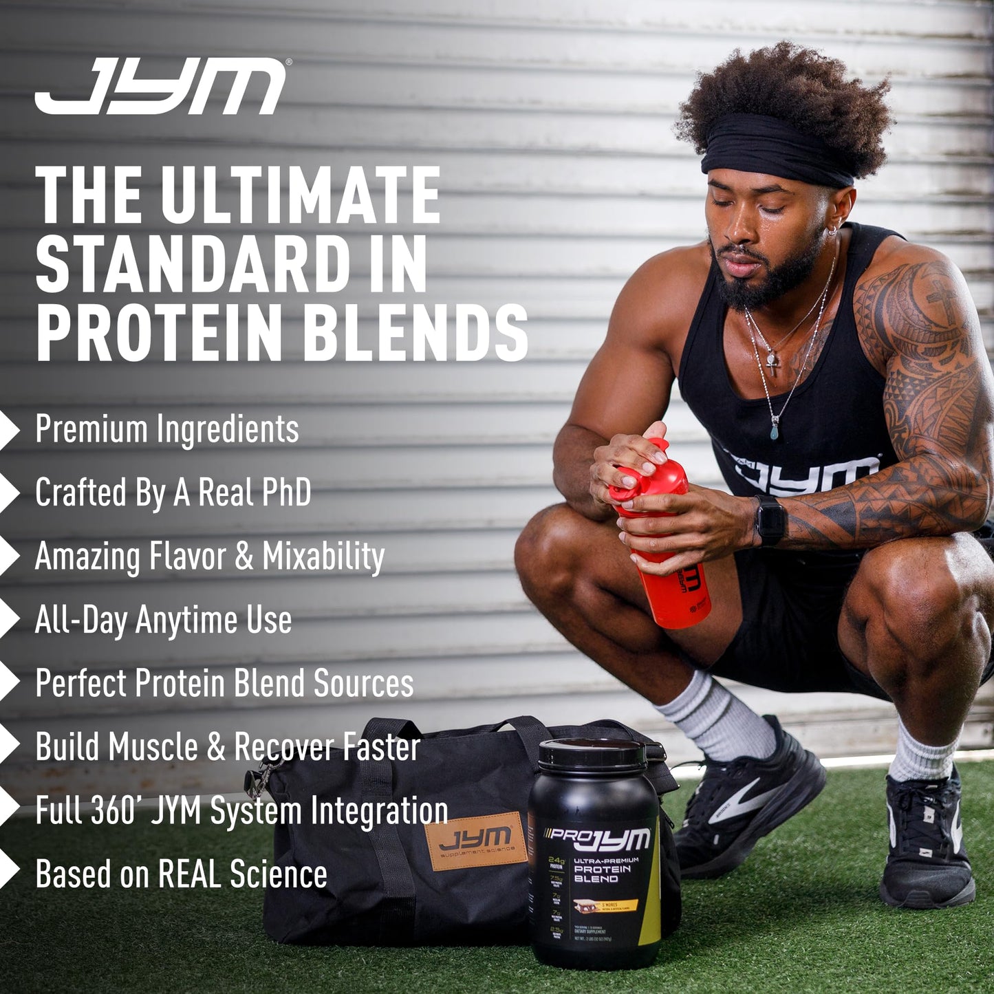 JYM Supplement Science Tahitian Vanilla Bean Whey & Casein Protein Powder, 32 Servings