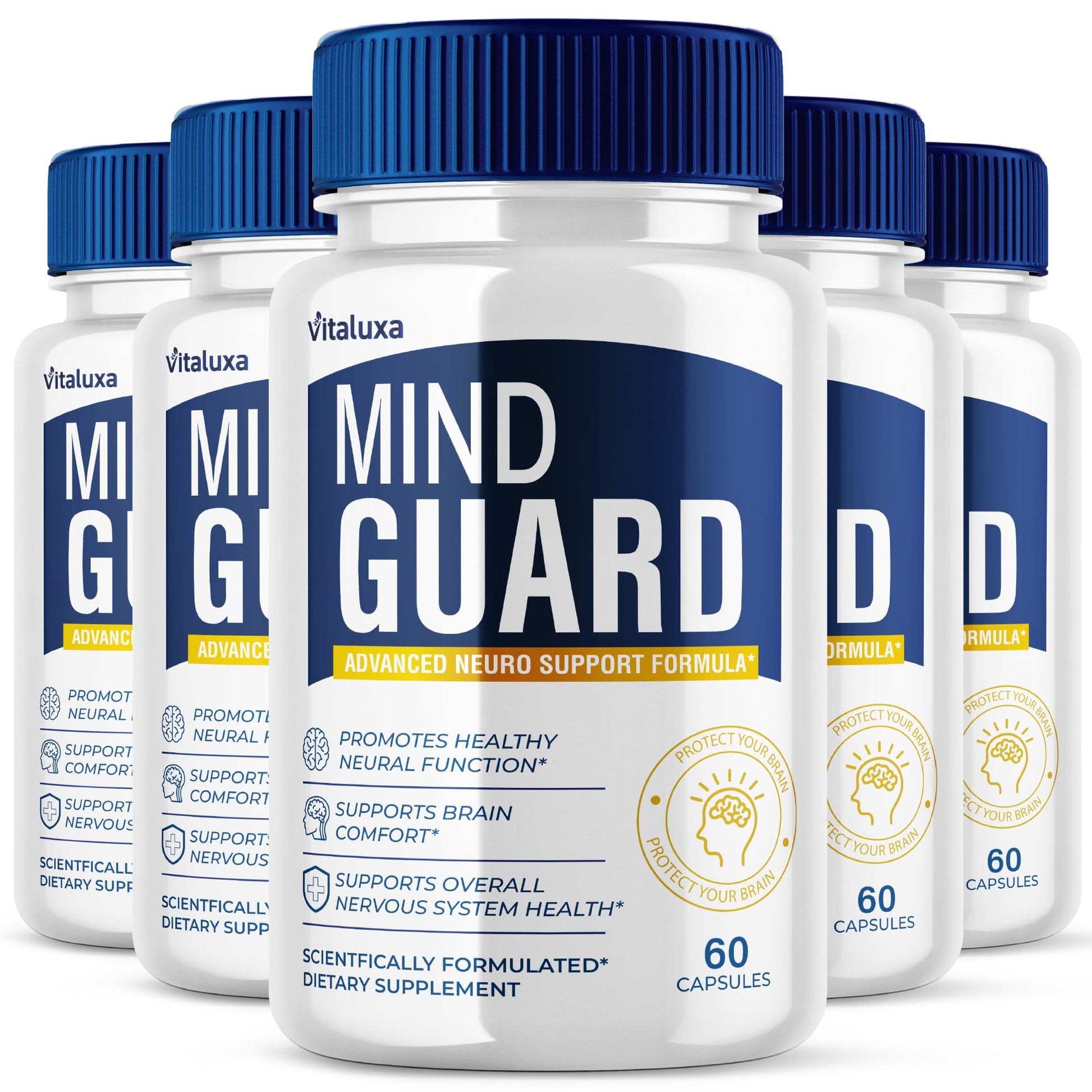 Vitaluxa Mind Guard Brain Supplement Capsules 300