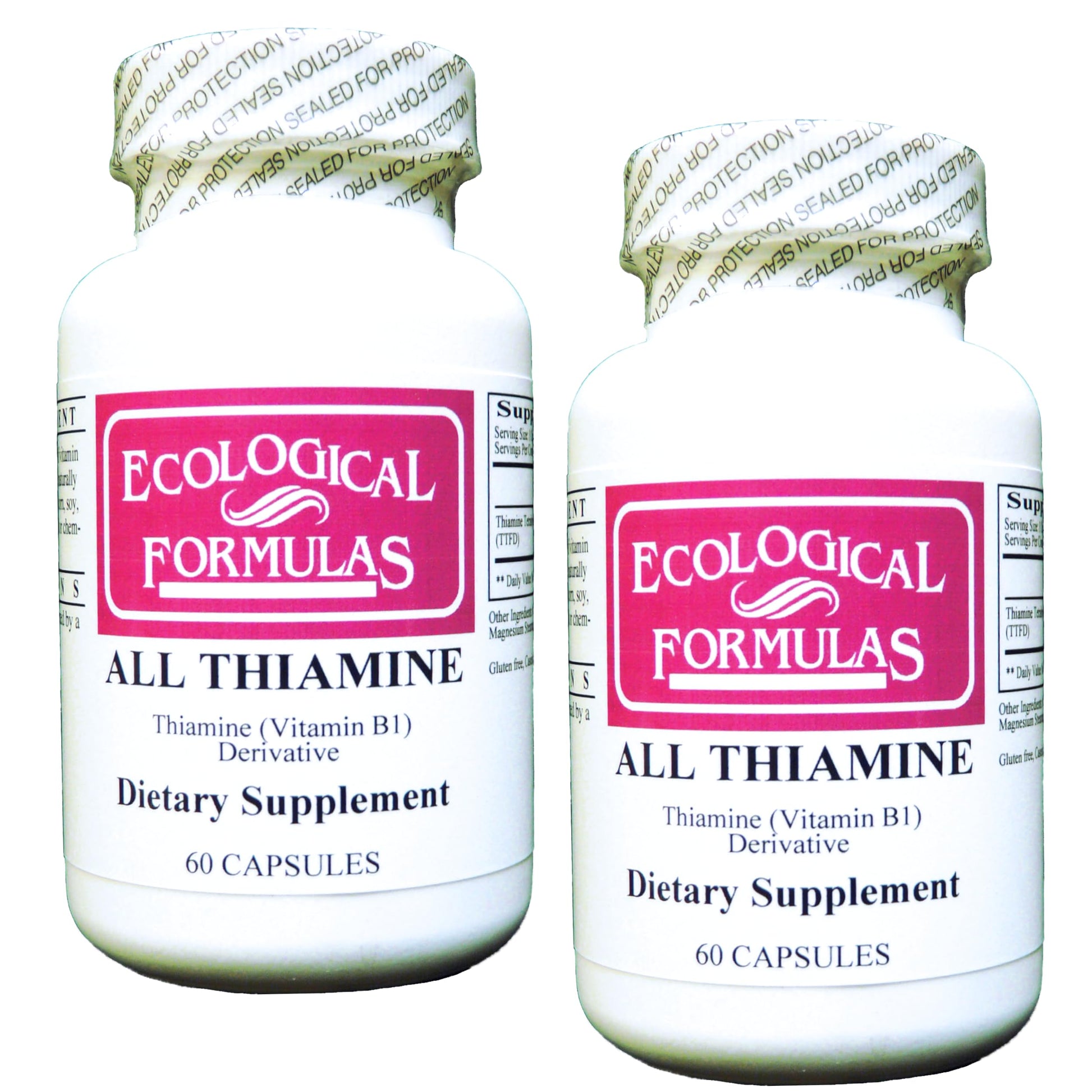 Ecological Formulas All Thiamine Vitamin B1 50 mg, 120 Capsules