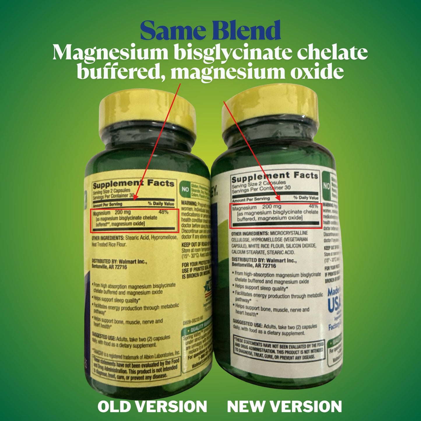 KP+ Magnesium 200 mg Sleep Support Bone & Muscle Health, 120 Capsules