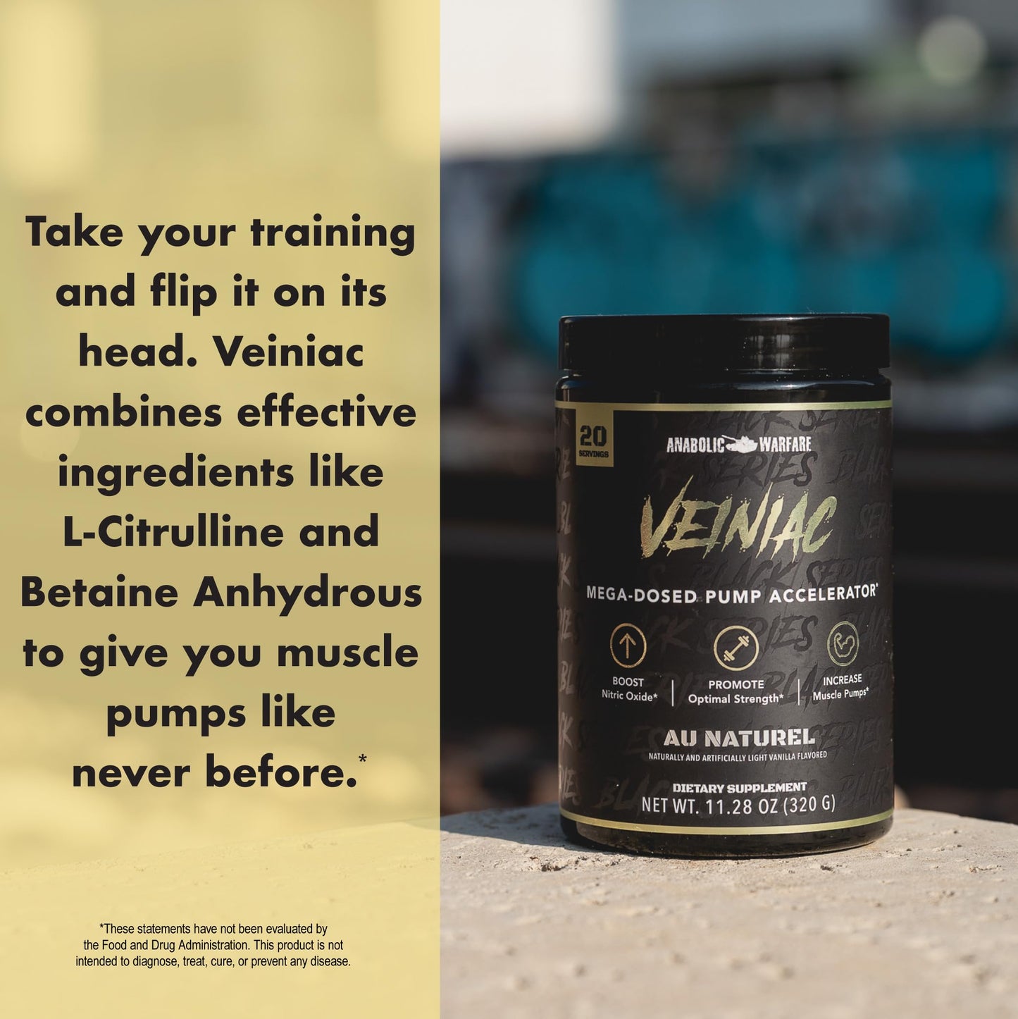 Anabolic Warfare Veiniac Muscle Pump Activator Pre-Workout Powder 11.9