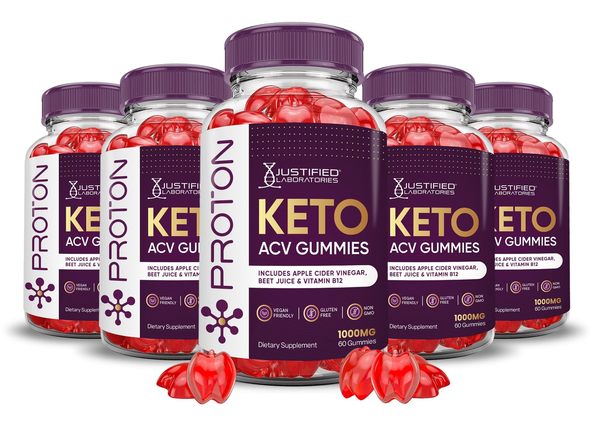 Justified Laboratories Proton Keto ACV Gummies 300 Gummies