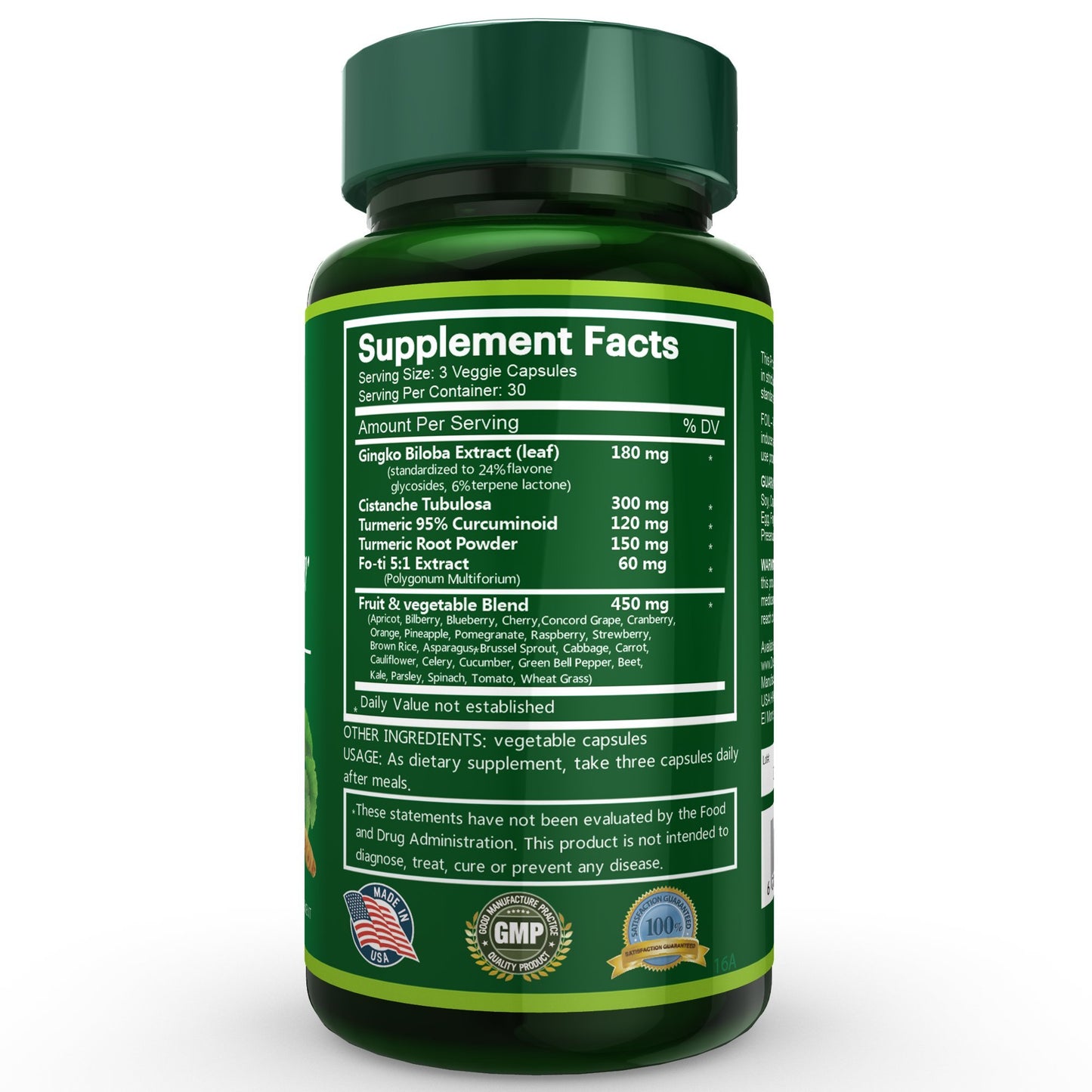 Na'trition Brain Booster Capsules 90 Count