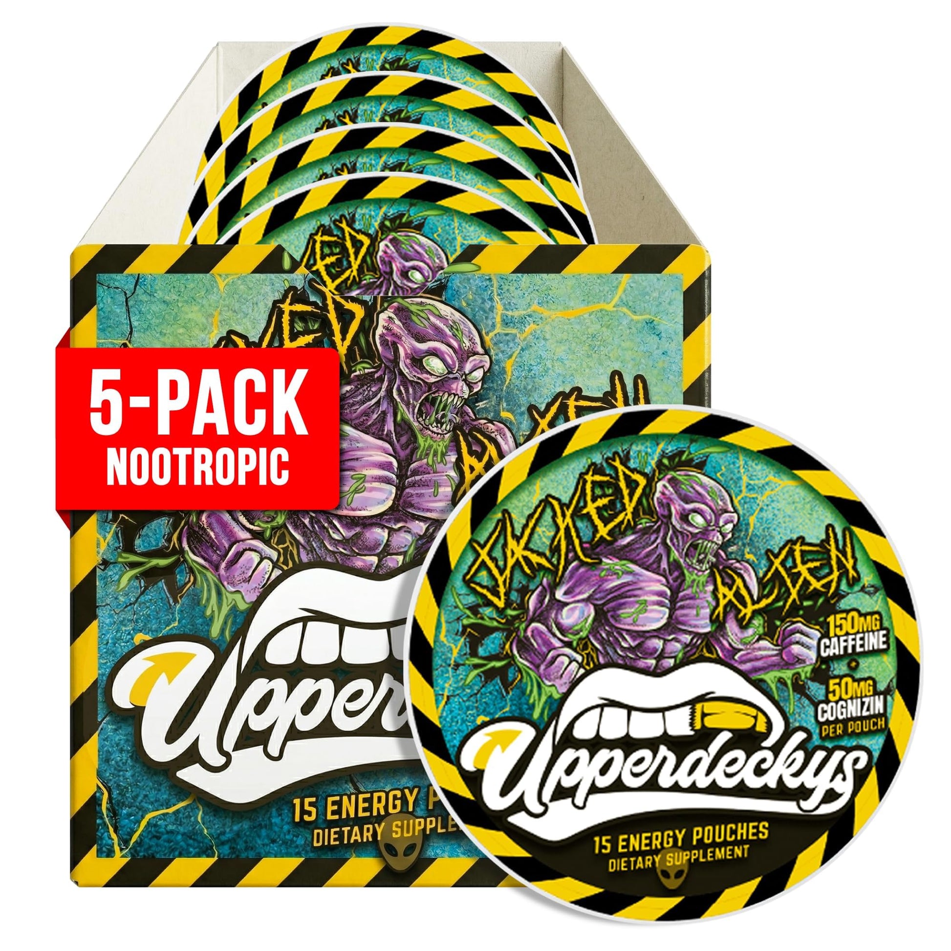 Upperdeckys Caffeine Energy Pouches Tablet 75