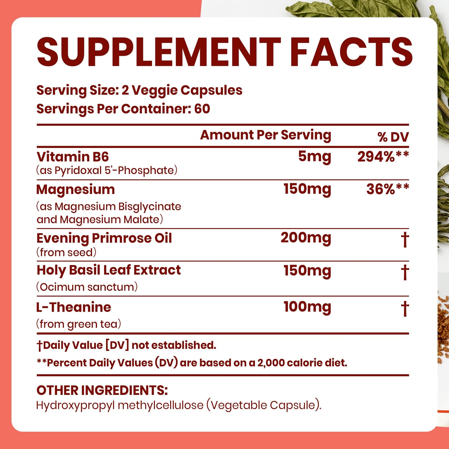 VEV Deep Calm Magnesium Complex for Women Capsules, 120 Count