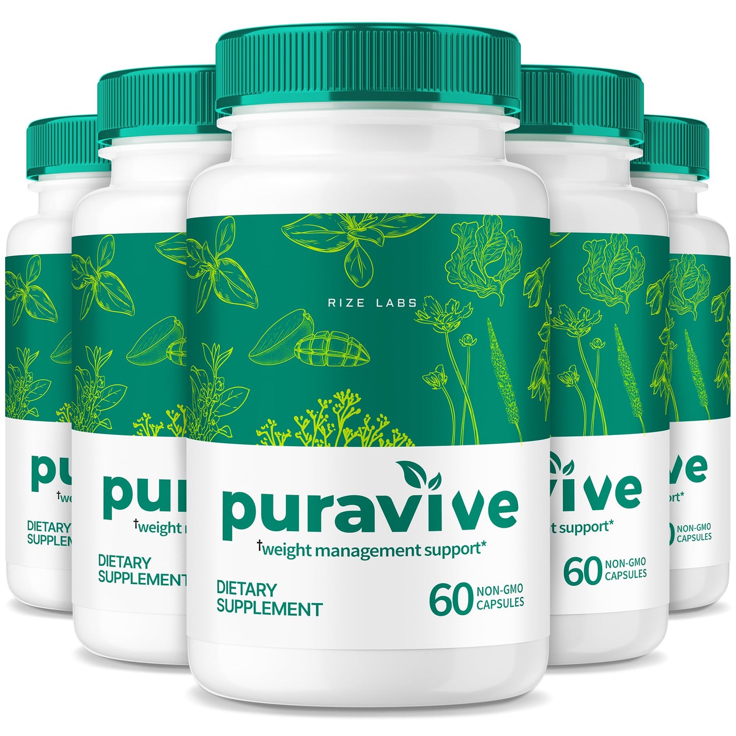 Rize Labs Puravive Detox & Cleanse 300 Capsules