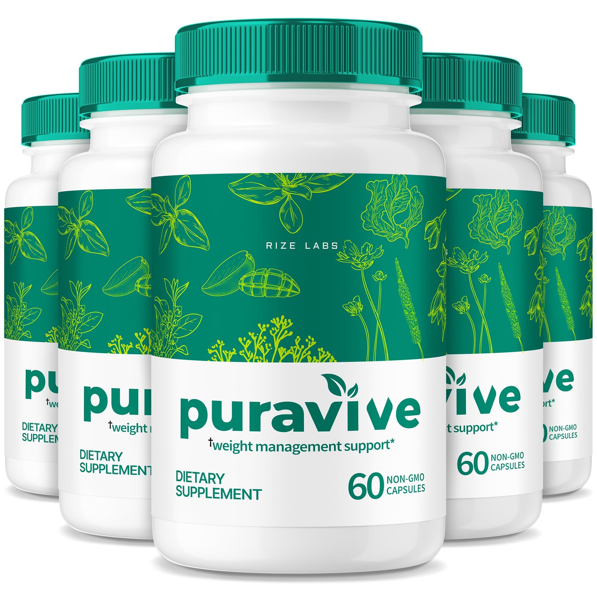 Rize Labs Puravive Detox & Cleanse 300 Capsules