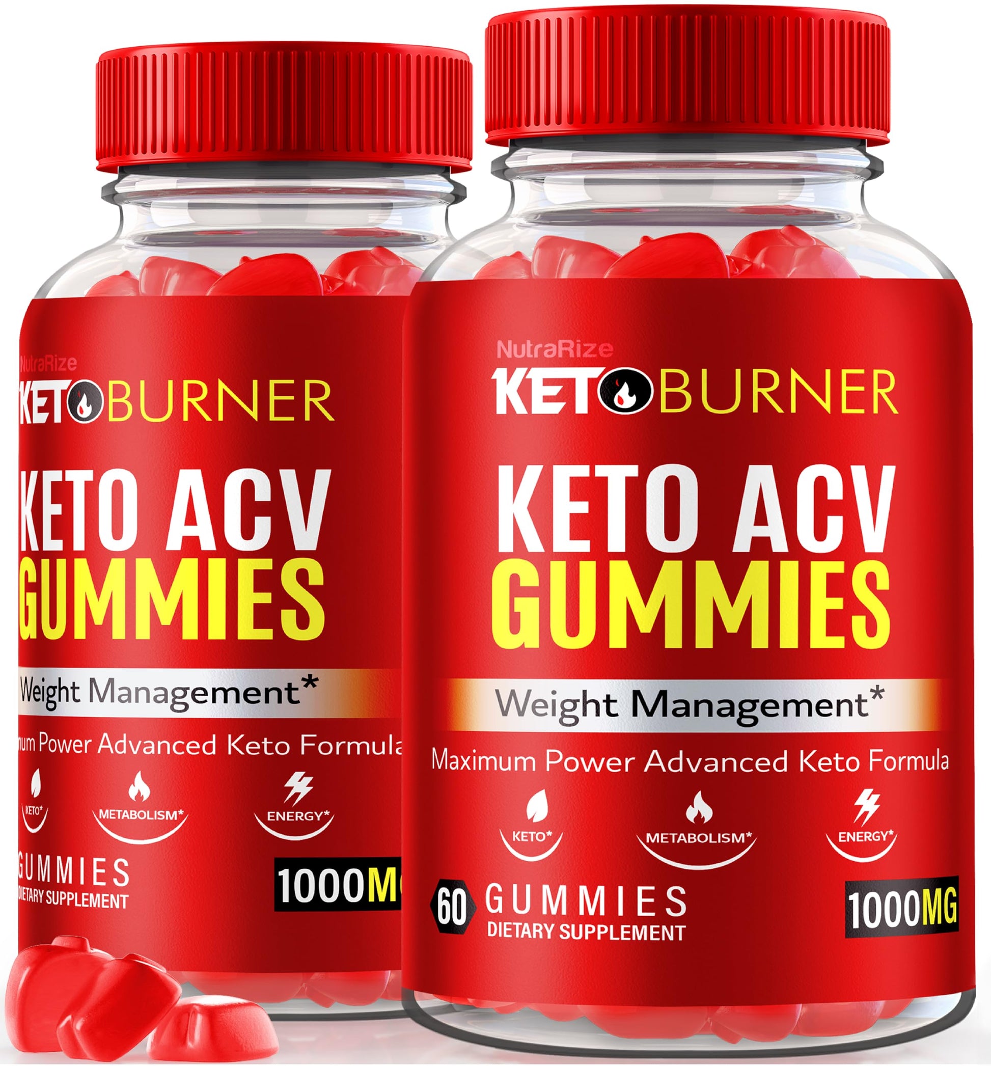 NutraRize Keto Burner ACV Gummies, 120 Gummies