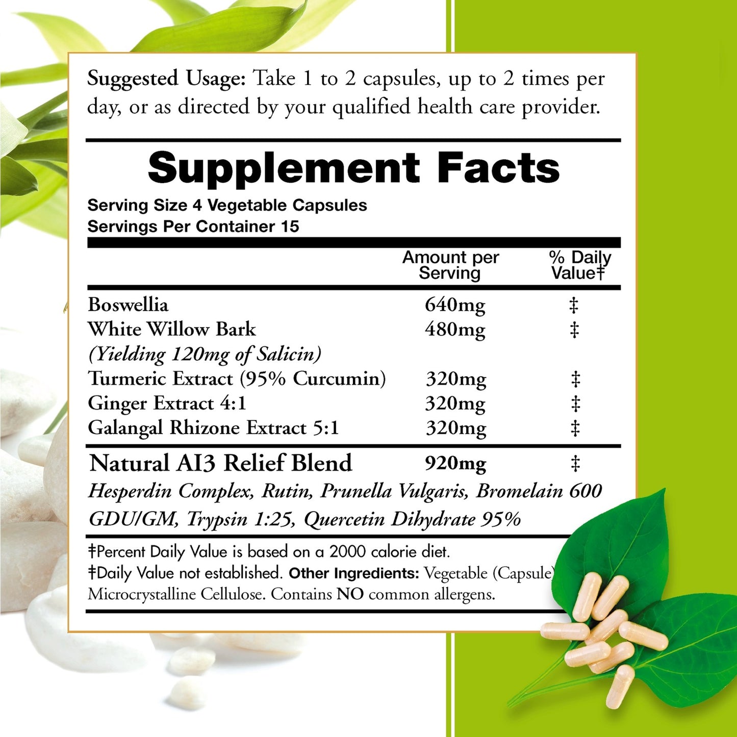 Moms For Nutrition InflamCare 3000mg Women's Formula Gluten Free Capsule 120 Count