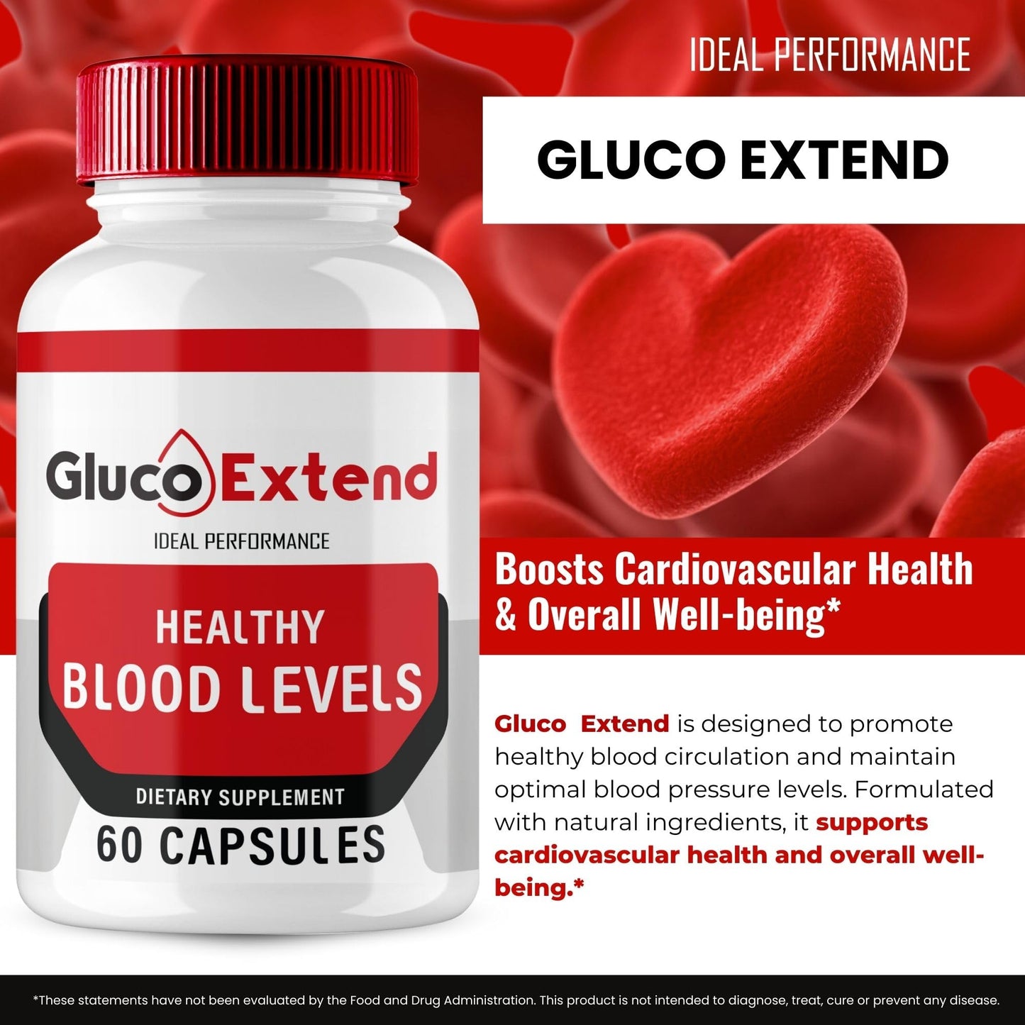 IDEAL PERFORMANCE Gluco Extend Capsule, 60 Capsules