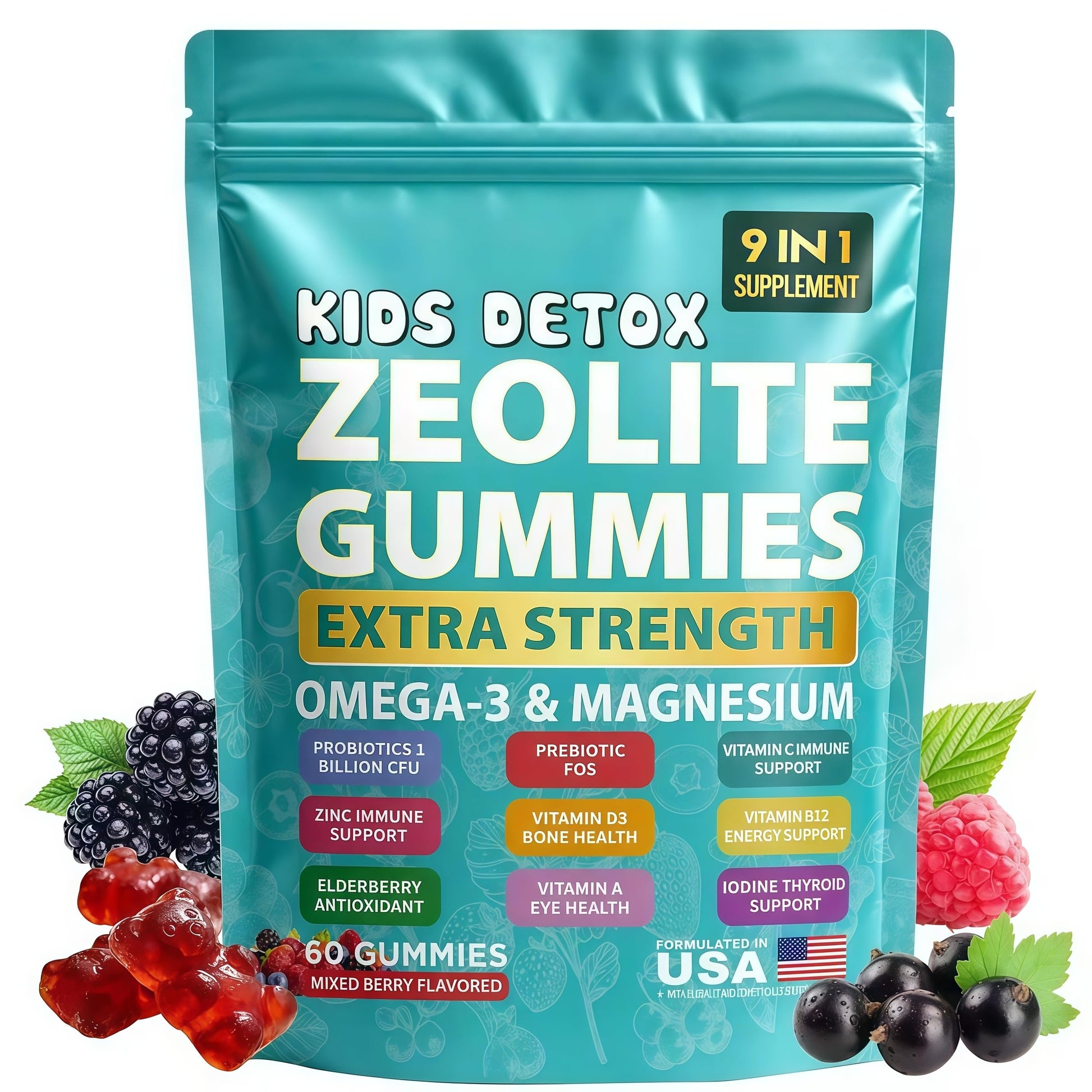A Curated Vibe Zeolite Kids Gummies 60 Count