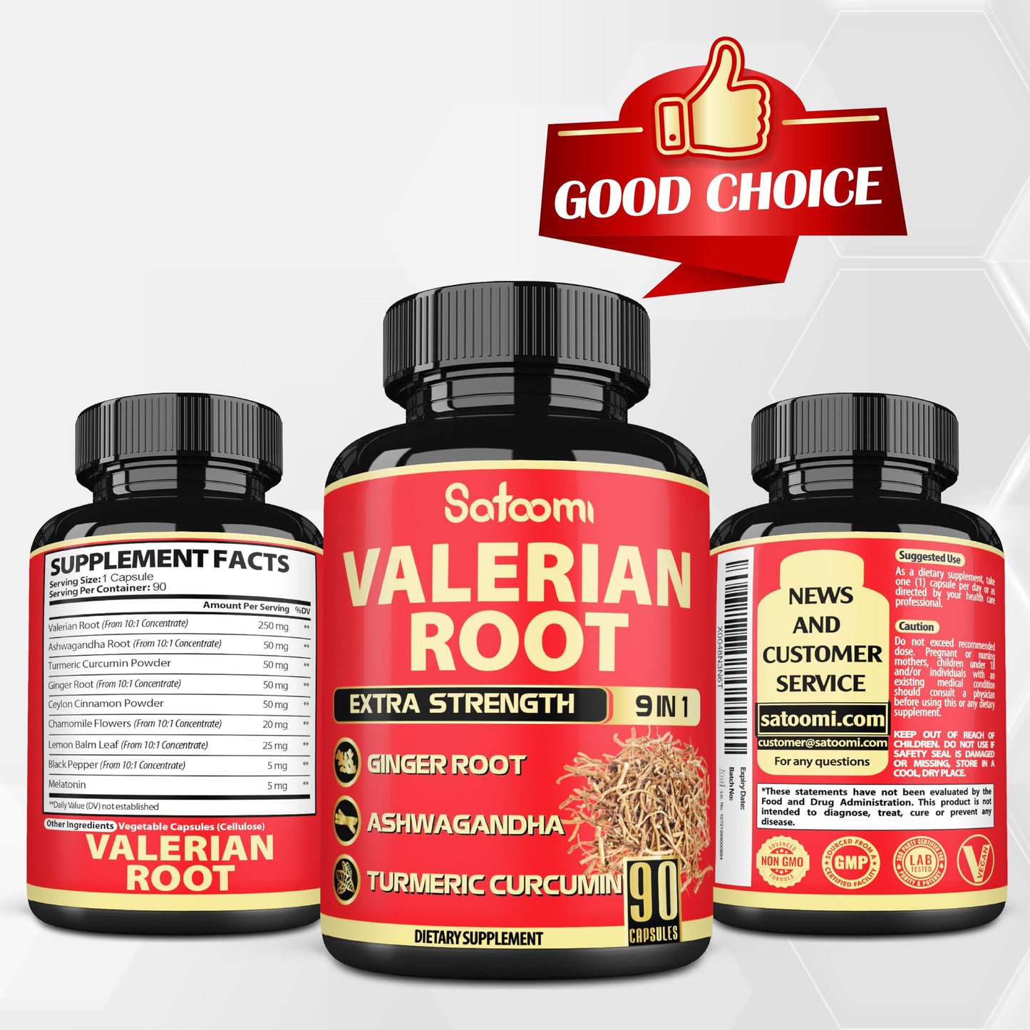 Satoomi Valerian Root Capsules, 90 Capsules