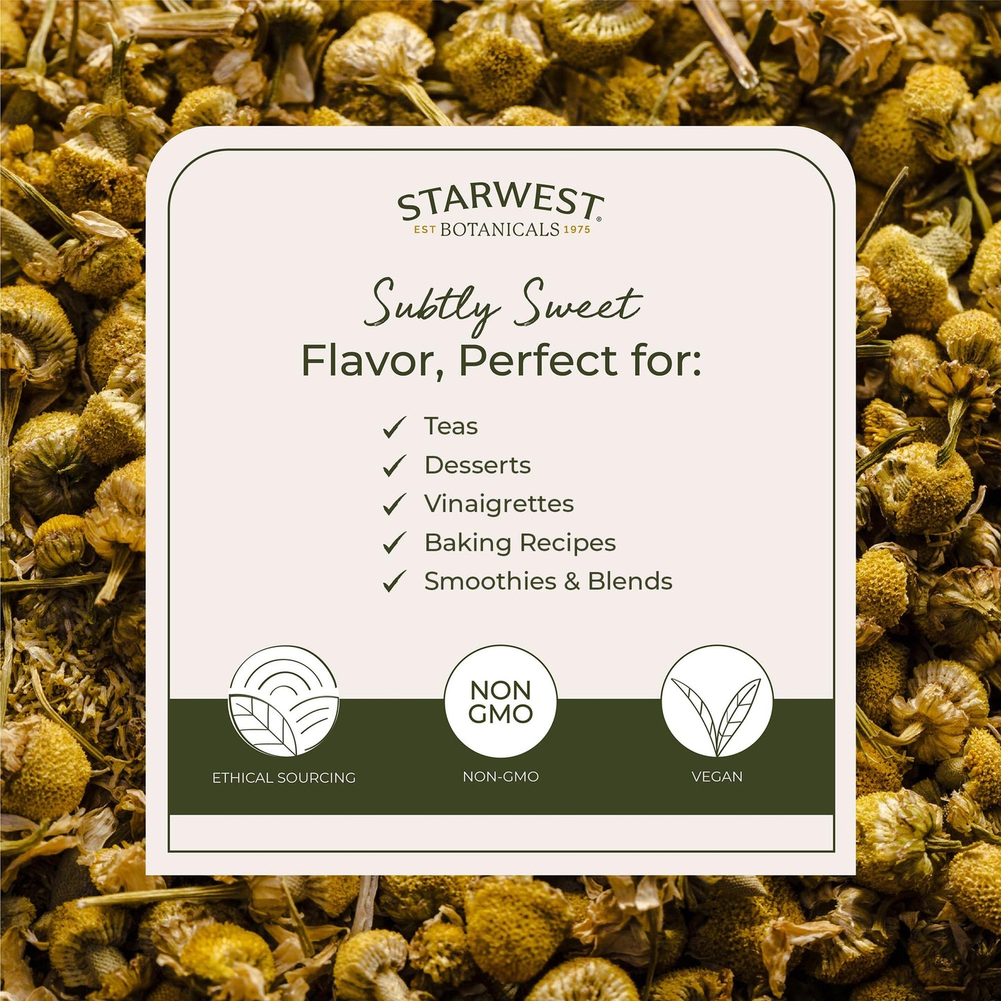 Starwest Botanicals Chamomile Flowers Powder 1 lb