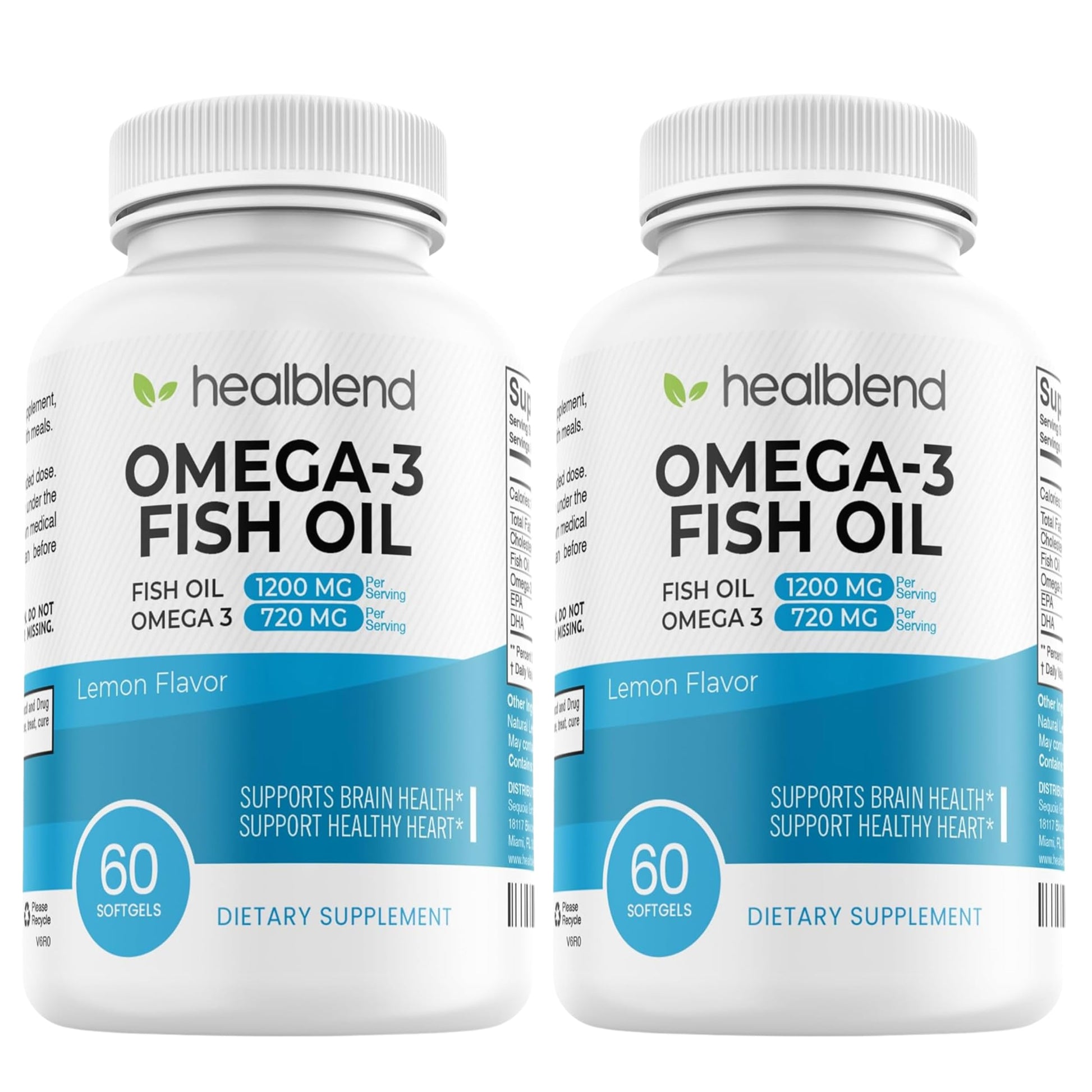 healblend Omega 3 - Pure Fish Oil 36/24-120 Softgels 60