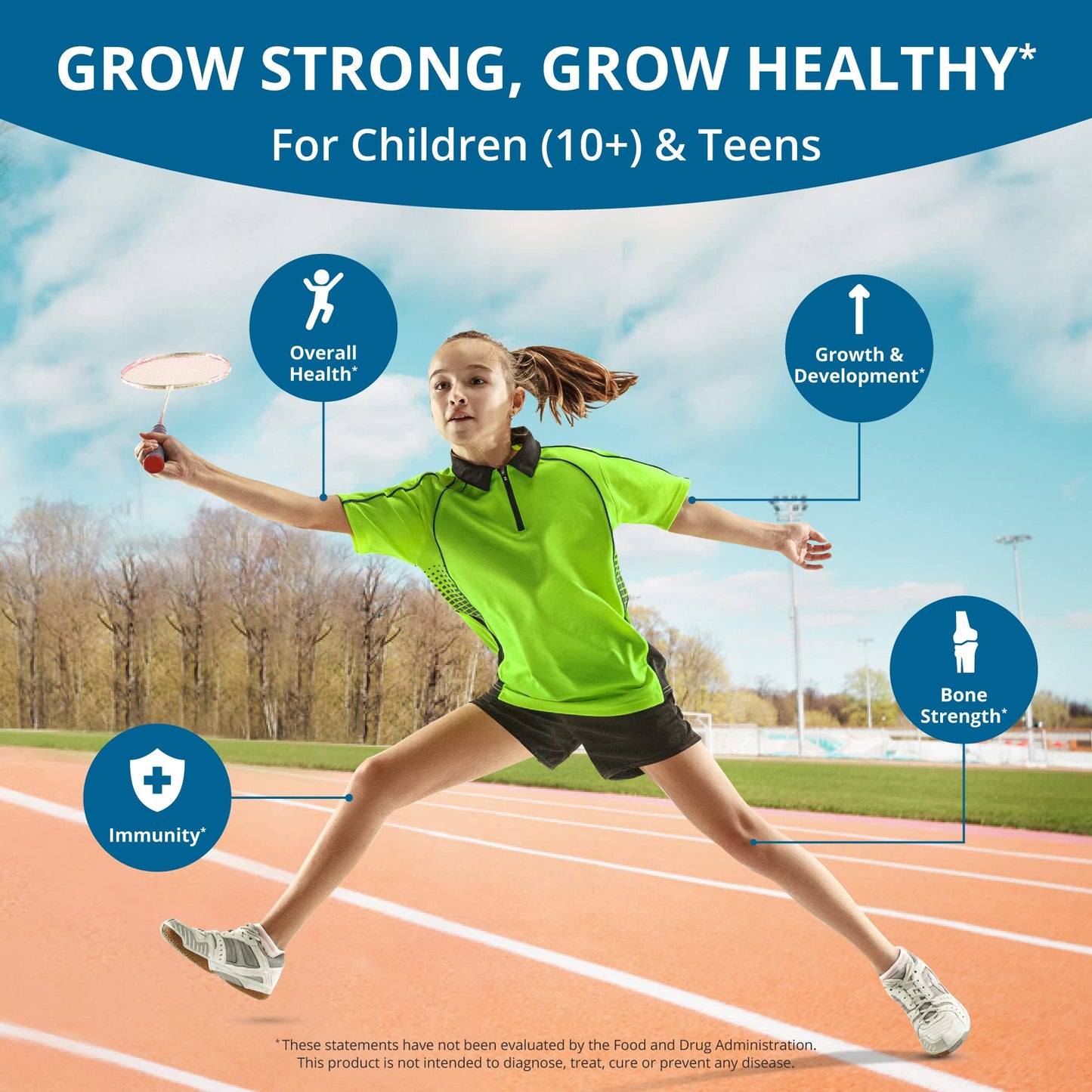 NuBest Grow Power Calcium & Magnesium Multivitamin 180 Capsules