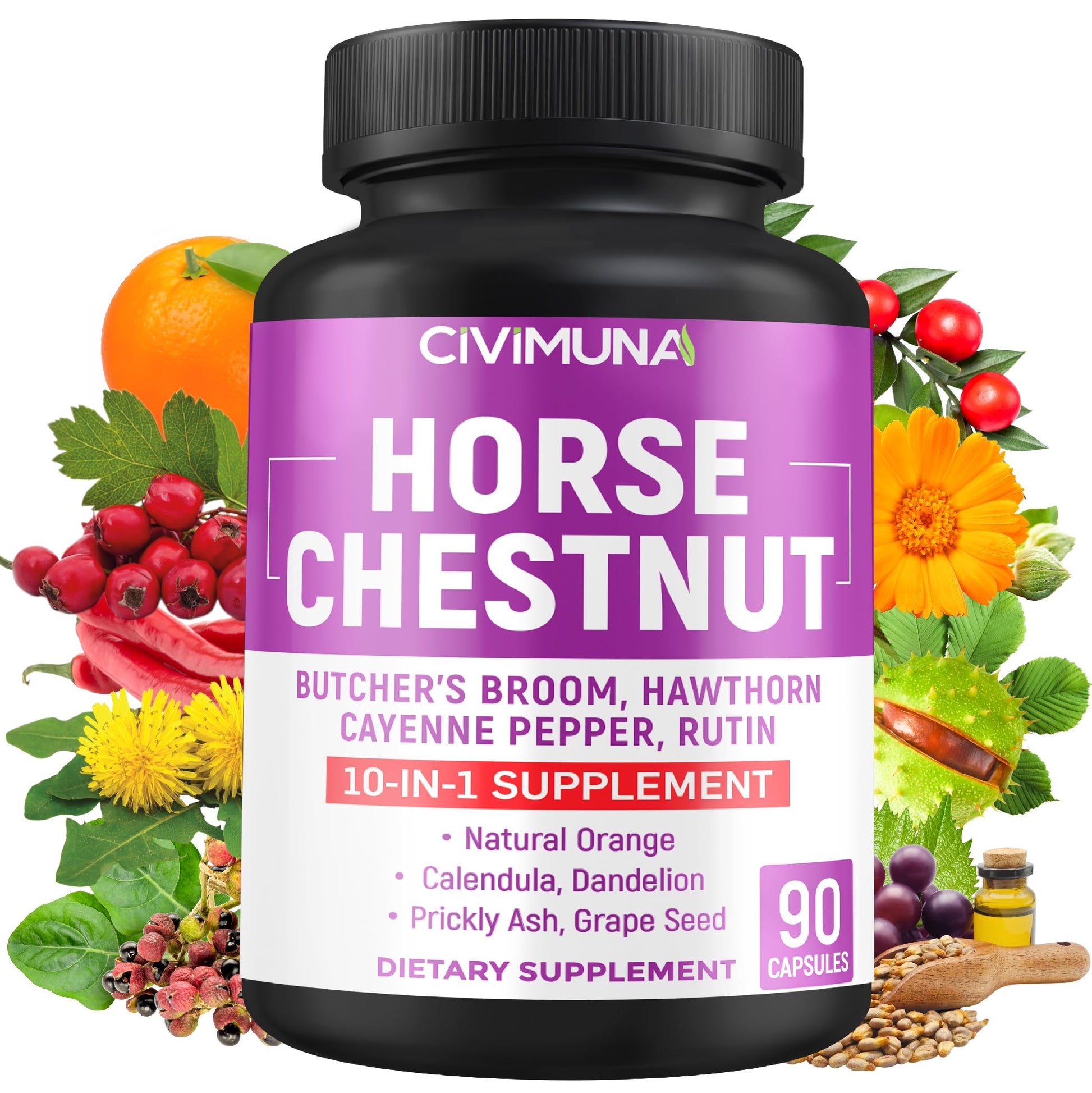 CIVIMUNA Horse Chestnut Capsules, 90 Capsules