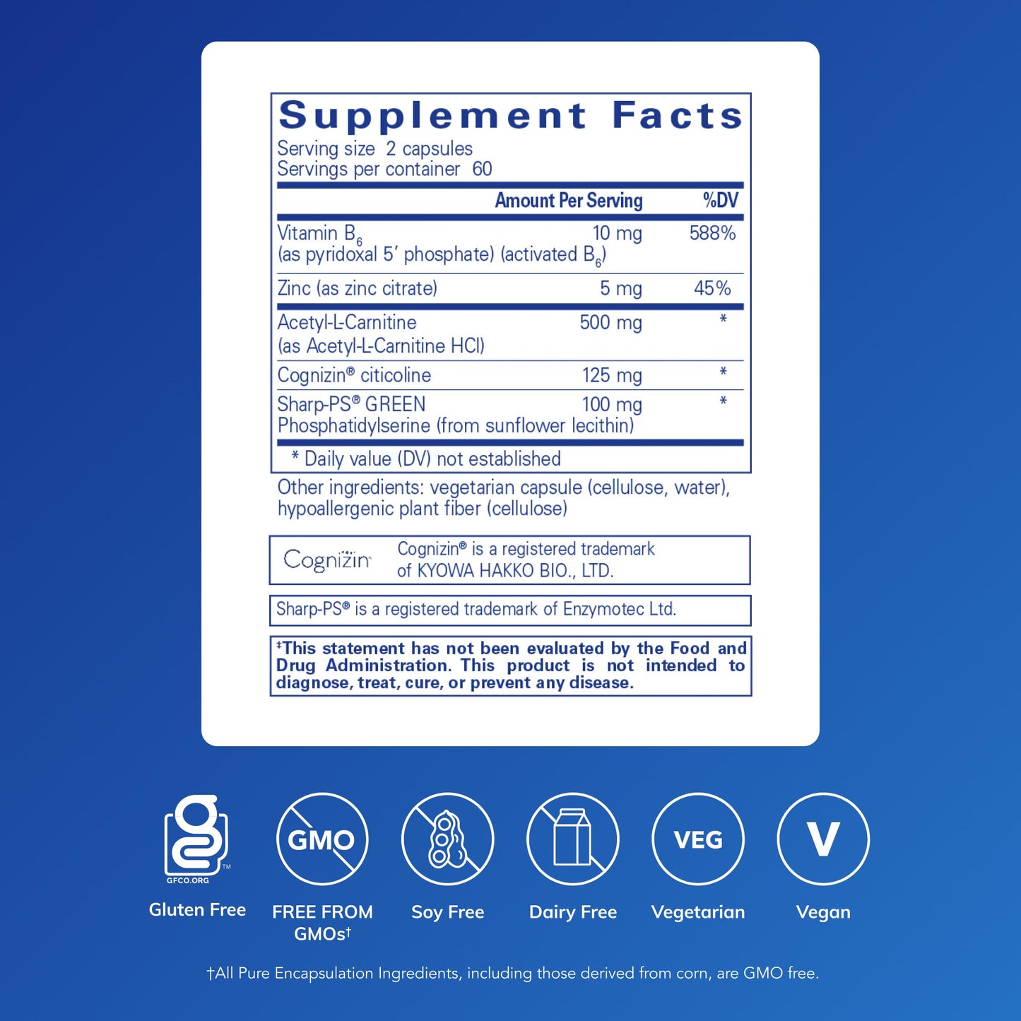 Pure Encapsulations CogniPhos 120 Capsules