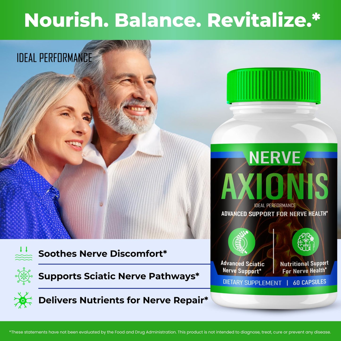 IDEAL PERFORMANCE Nerve Axionis Capsules 300 Capsules
