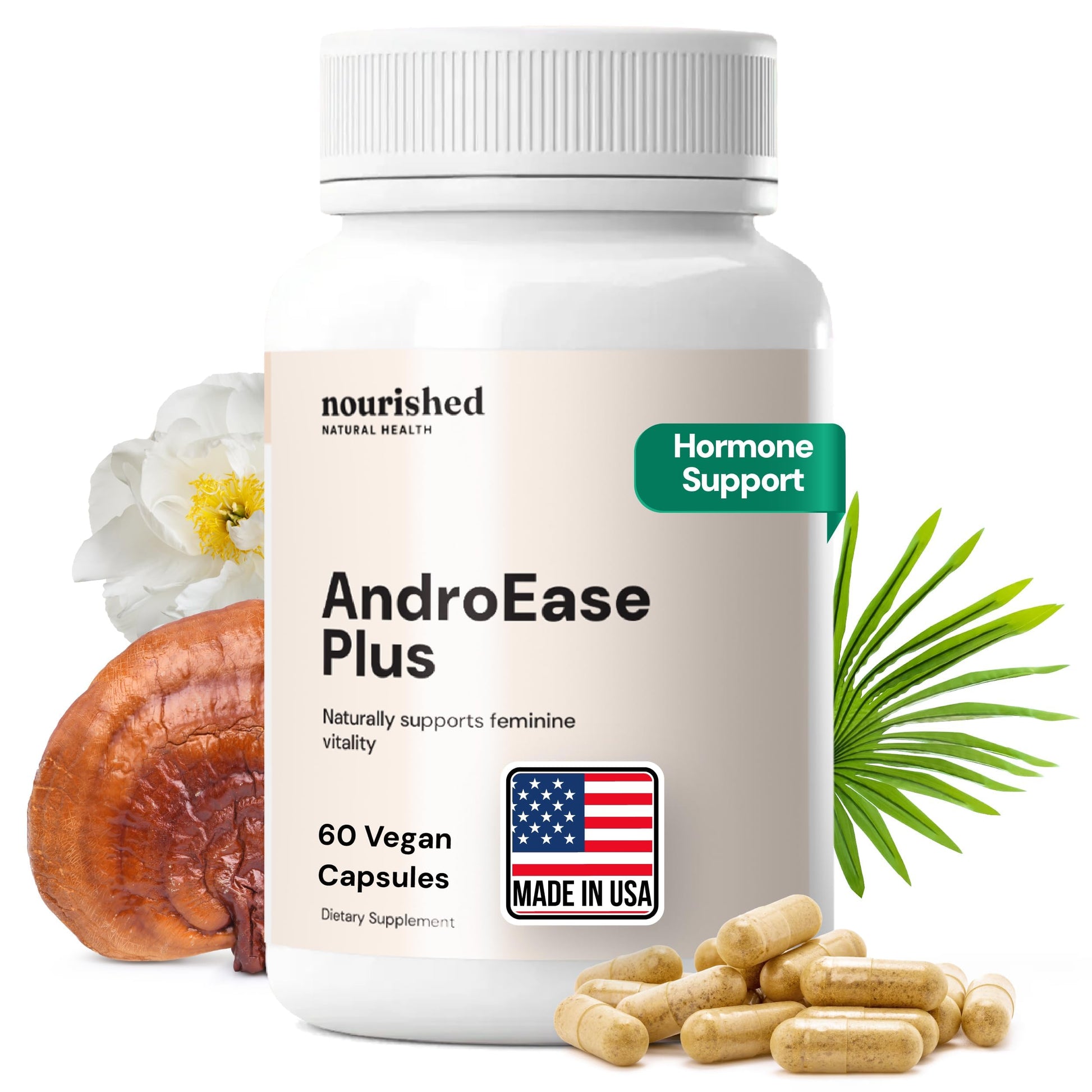 Nourished Natural Health AndroEase Plus Capsule, 60 Count