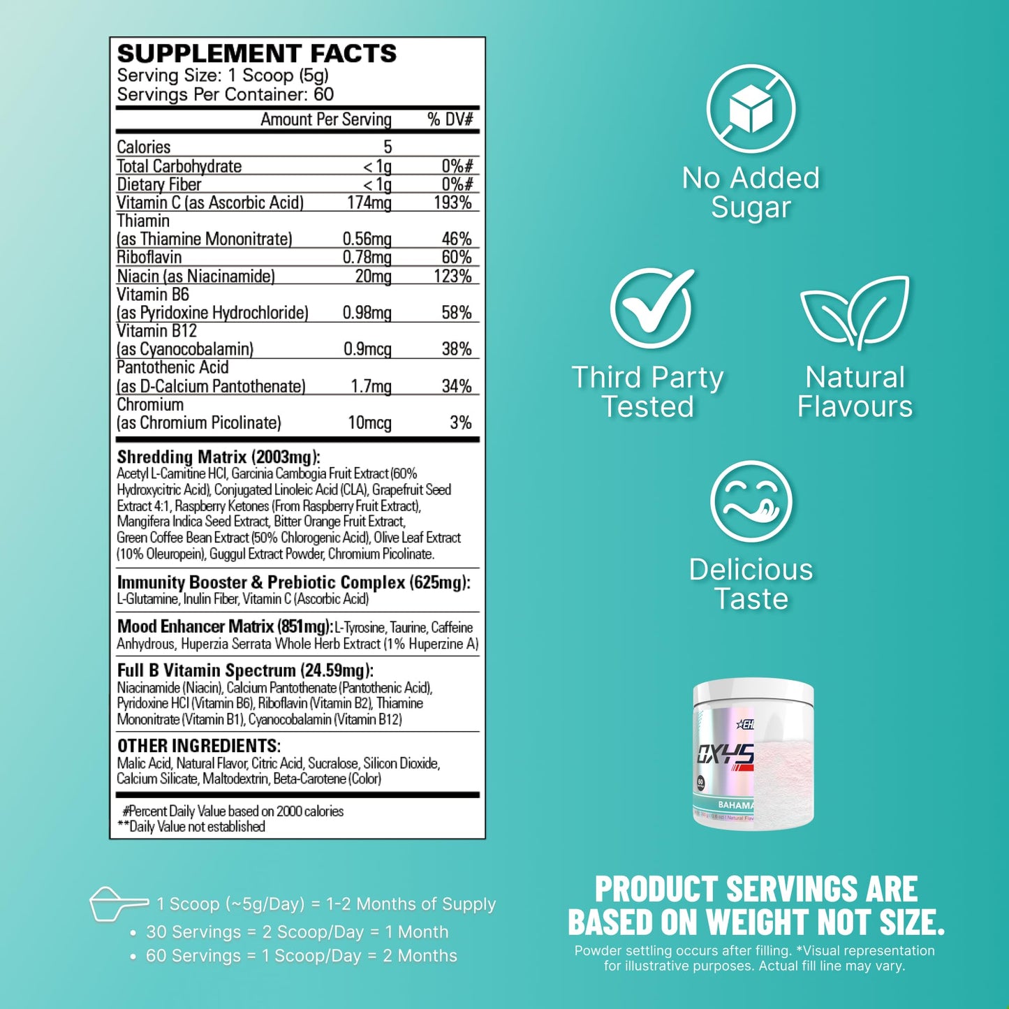 EHP Labs OxyShred Pre Workout Powder 10.6 Ounce
