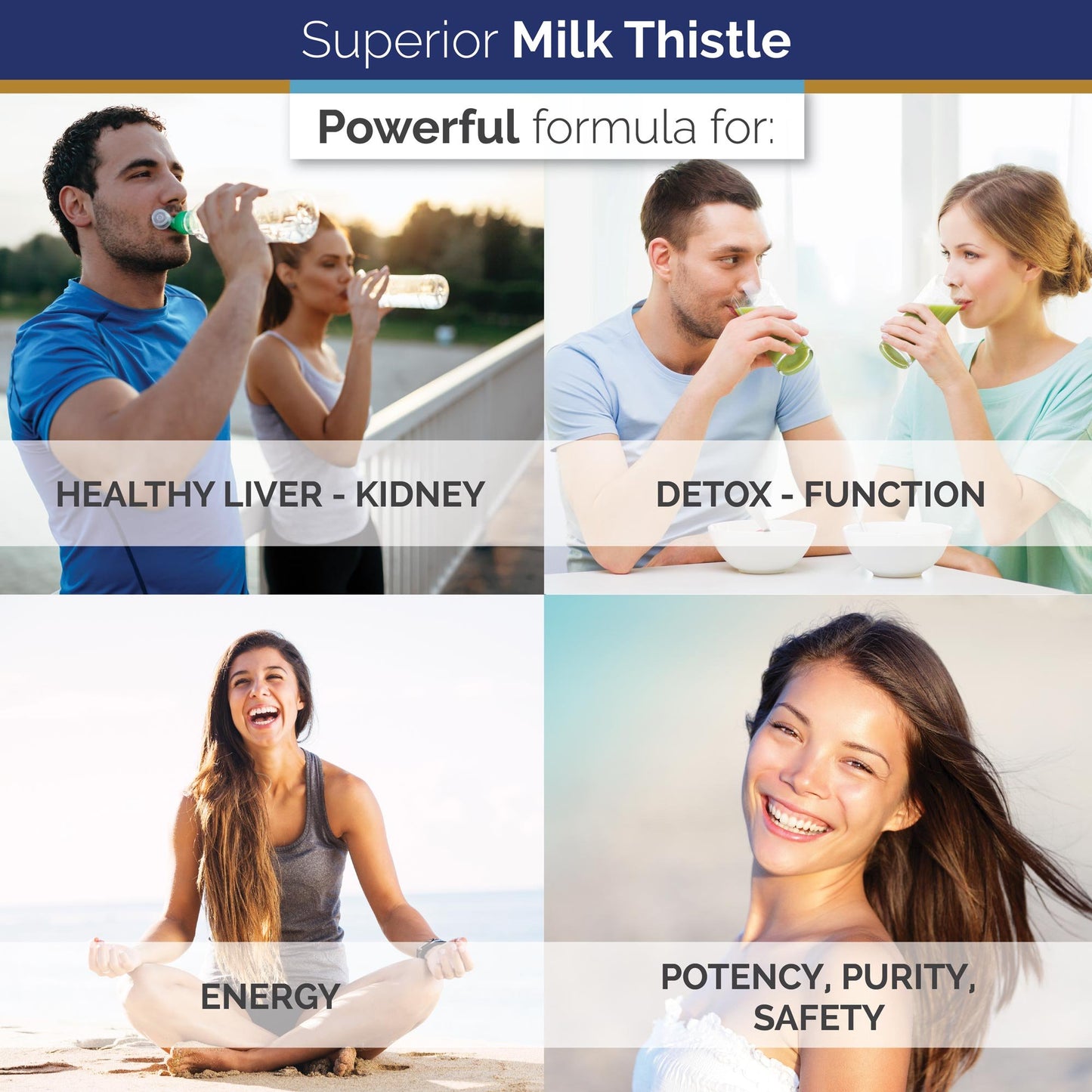 Superior Labs Milk Thistle Non-GMO 80% Silymarin 250mg 4:1 Extract Capsules 120 Count