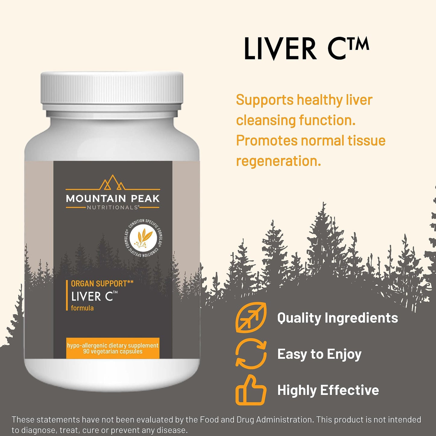 Mountain Peak Nutritionals Liver C Milk Thistle Turmeric 90 Capsules