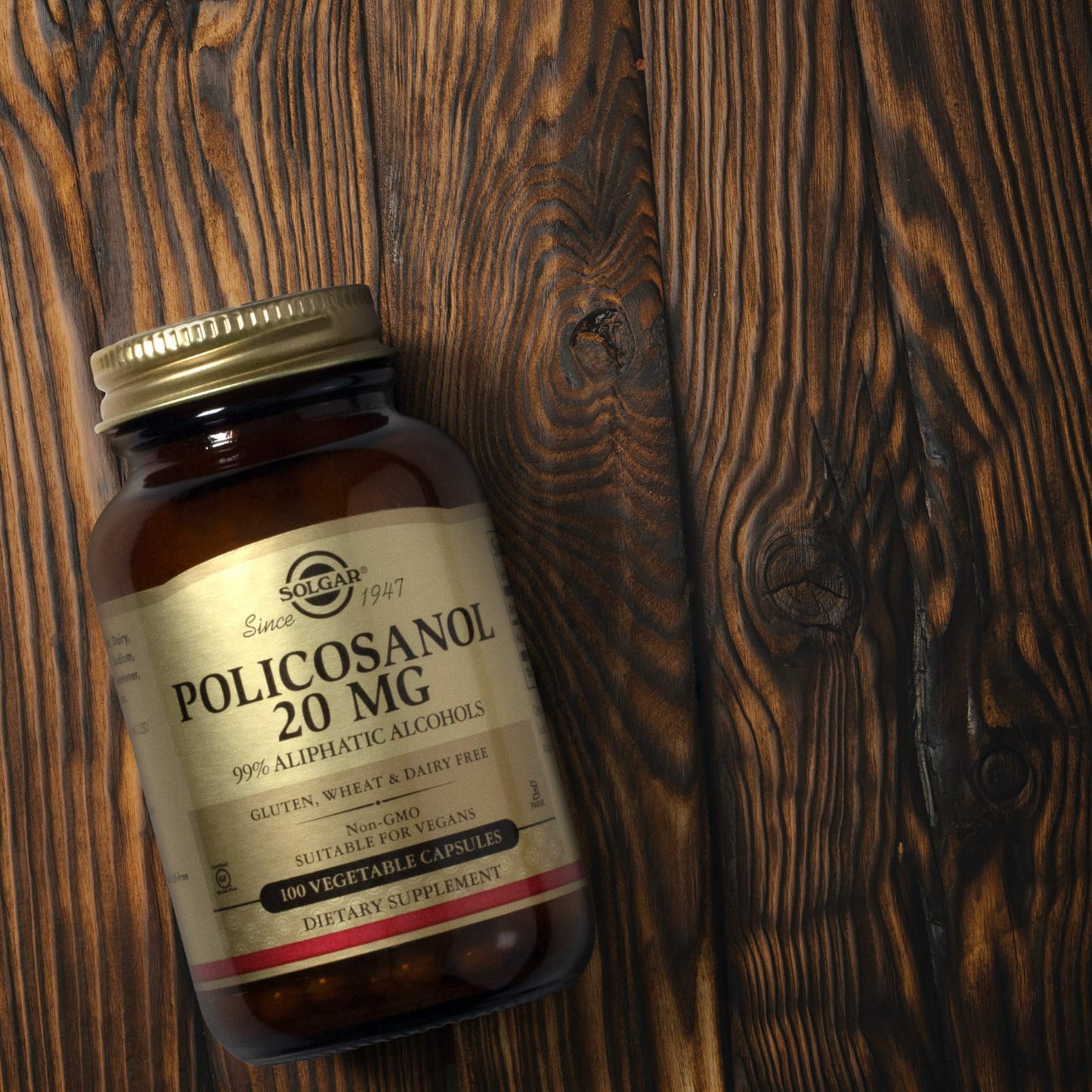 Solgar Policosanol 20 mg Capsule, 100 Capsules