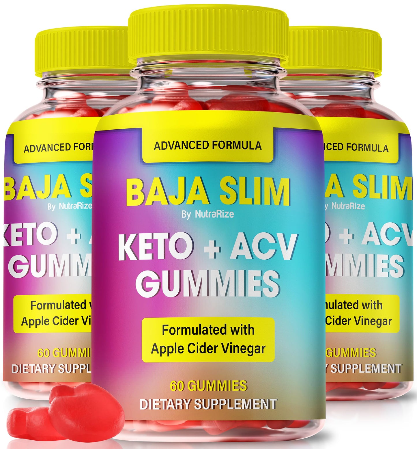 NutraRize Baja Slim Keto Gummies with ACV, 180 Gummies