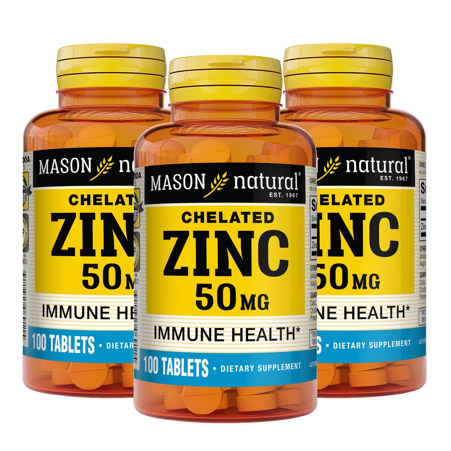 Mason Natural Zinc 50 mg Tablets, 300 Count