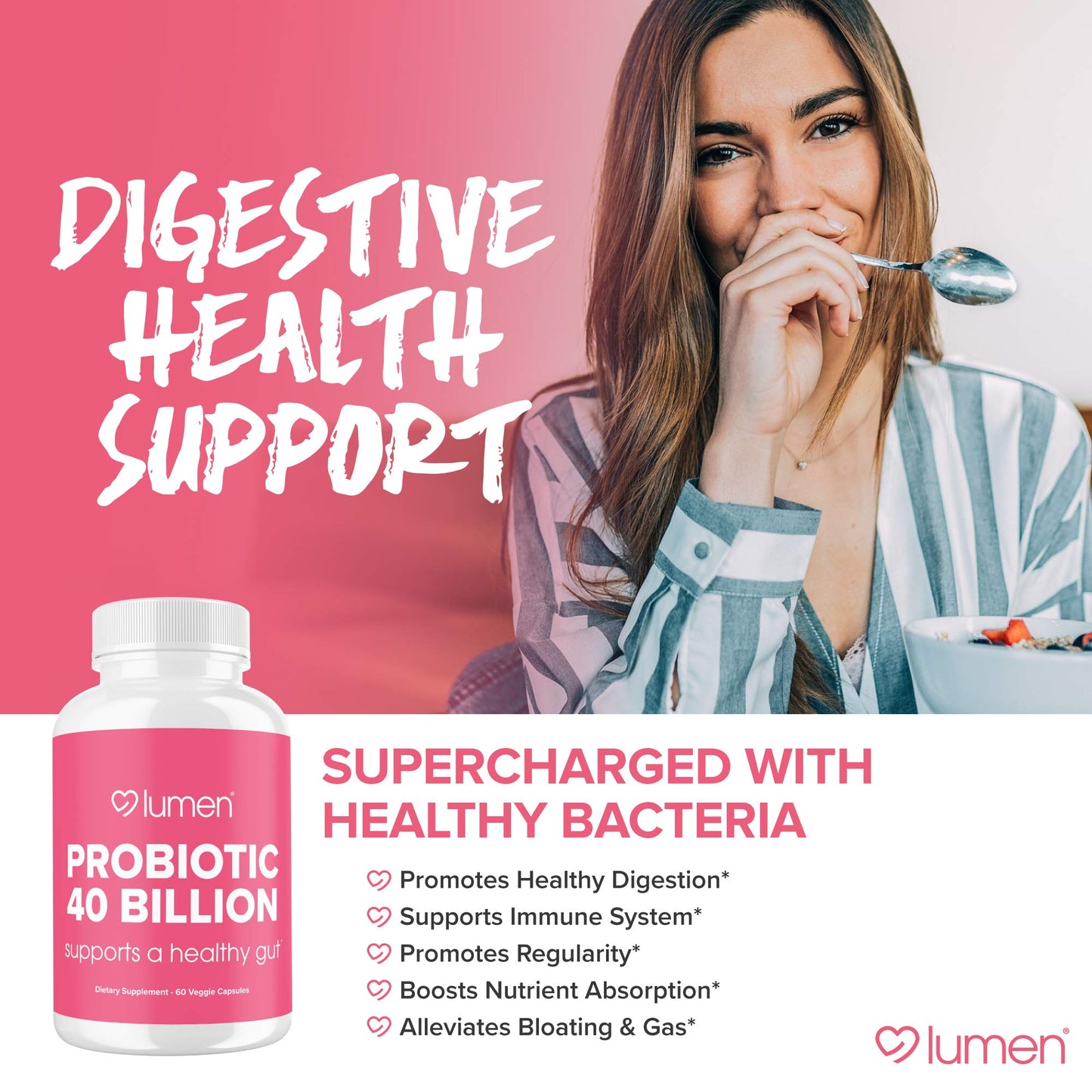 Lumen Naturals Probiotics 40 Billion CFU Capsule 60 Count
