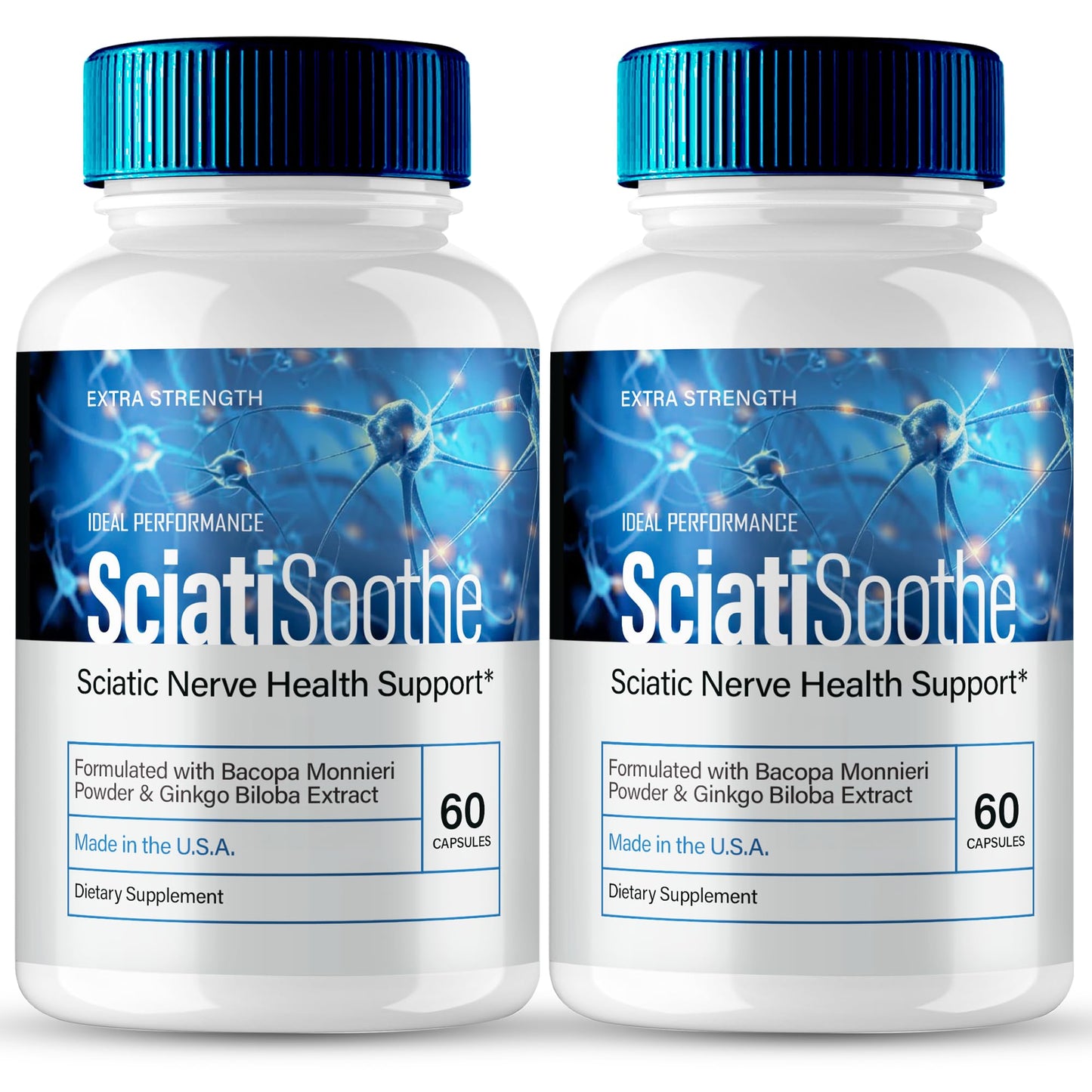 IDEAL PERFORMANCE SciatiSoothe for Sciatica Nerve Health Support Capsules 120 Count