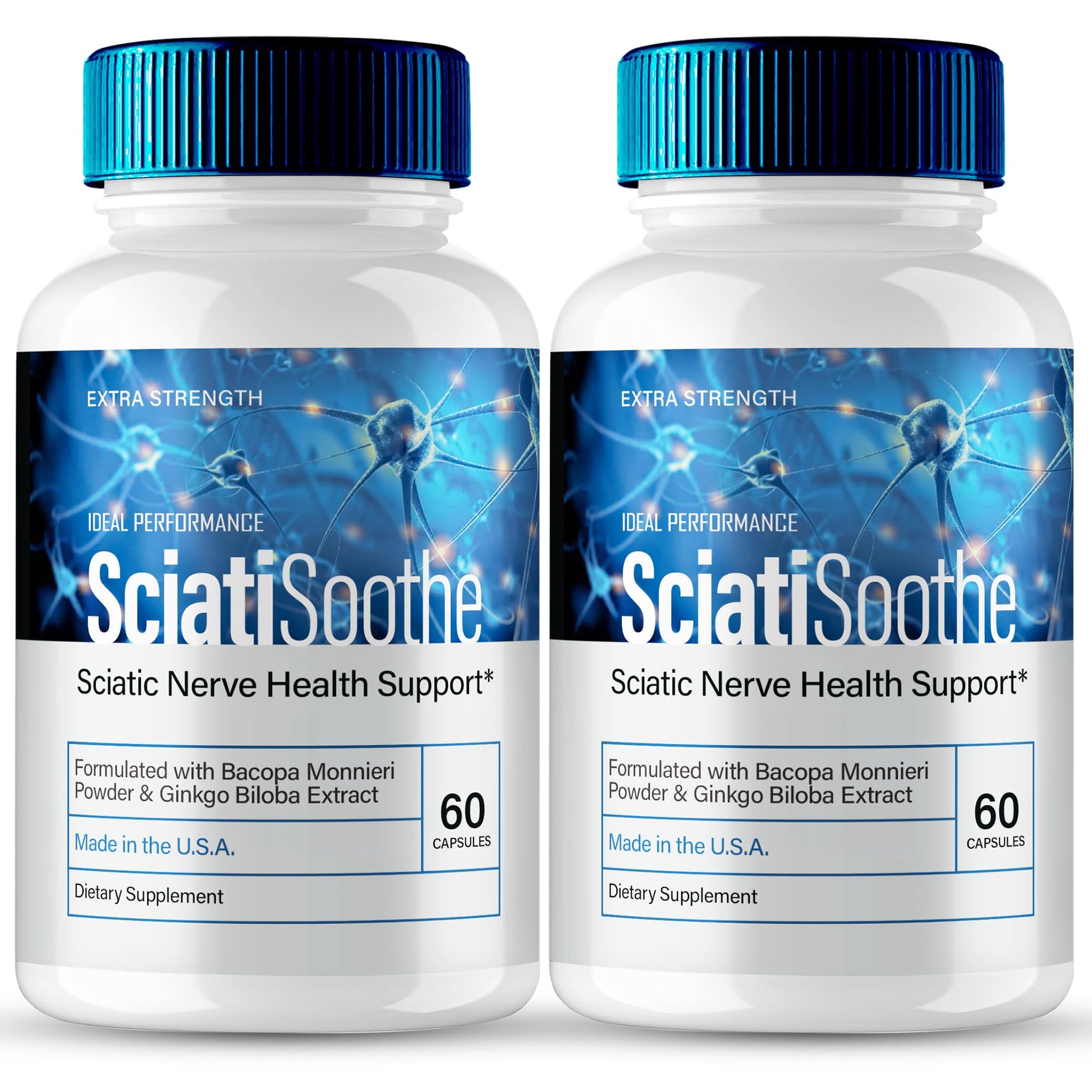 IDEAL PERFORMANCE SciatiSoothe for Sciatica Nerve Health Support Capsules 120 Count