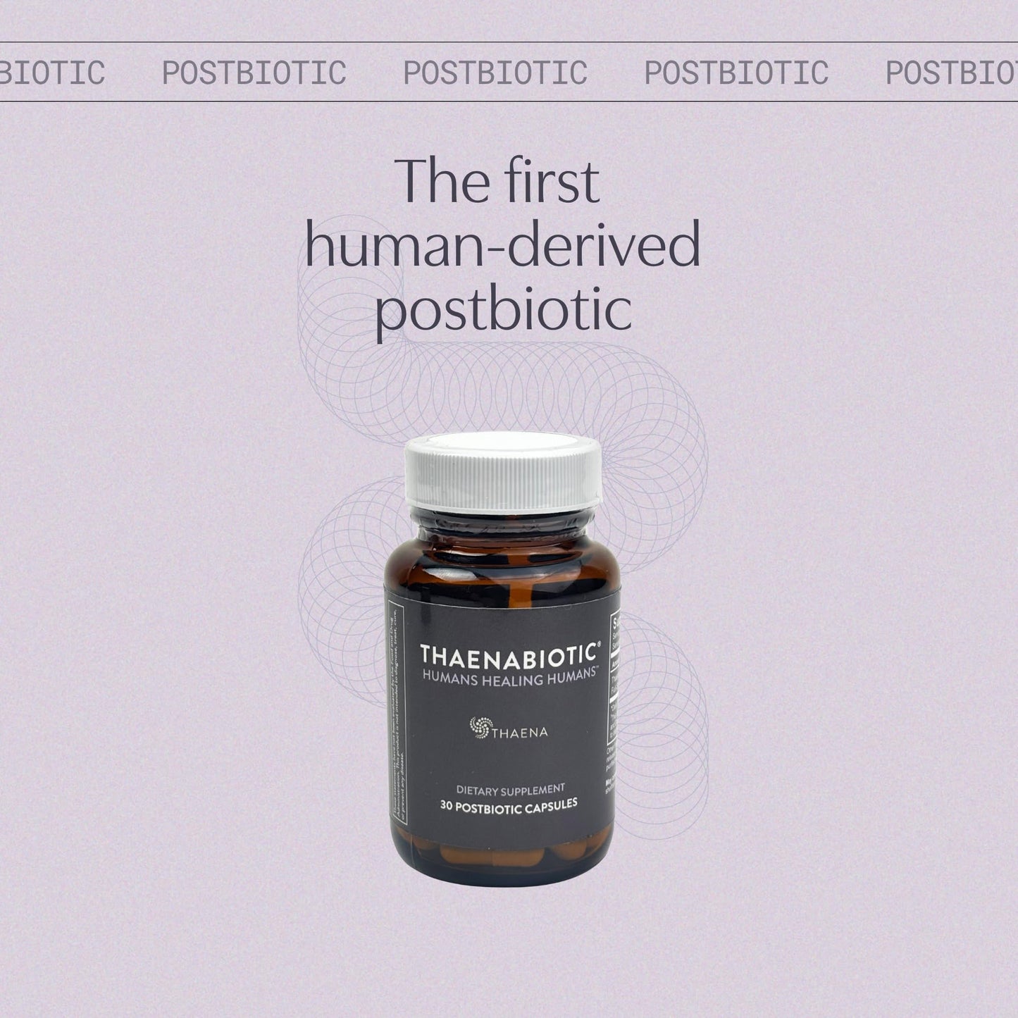 Thaena ThaenaBiotic Postbiotic Capsule, 90 Count