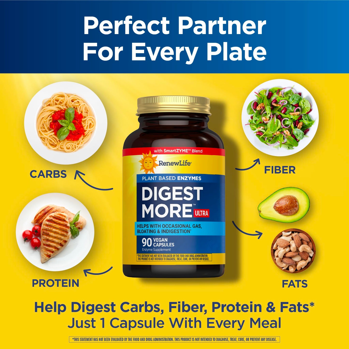 Renew Life DigestMore Ultra Enzymes Capsule 90 Count
