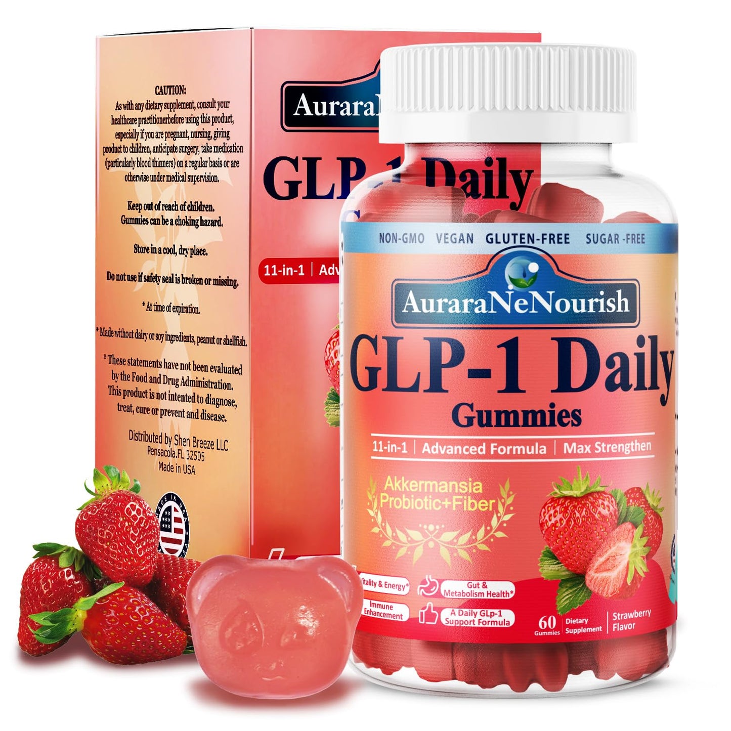 AuraraNeNourish Cutting Mix Drink Gummy 60 Count